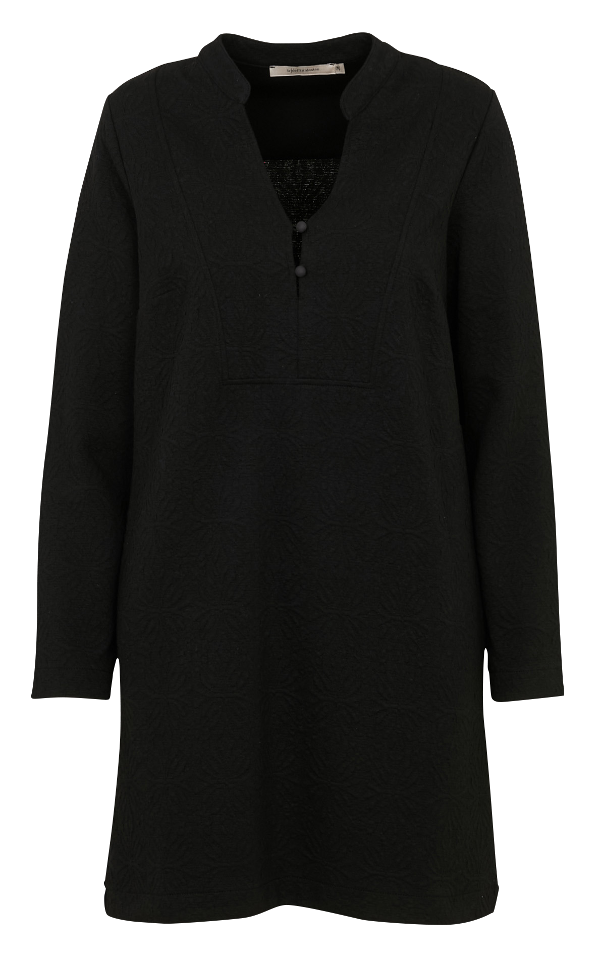 Jacquard dress LA FEE MARABOUTEE Black