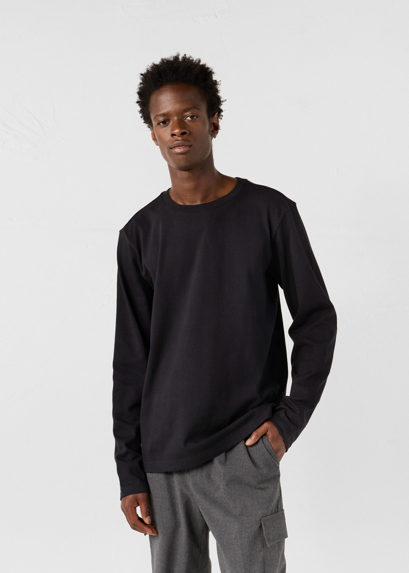 Emilio round neck T-shirt JOTT Black