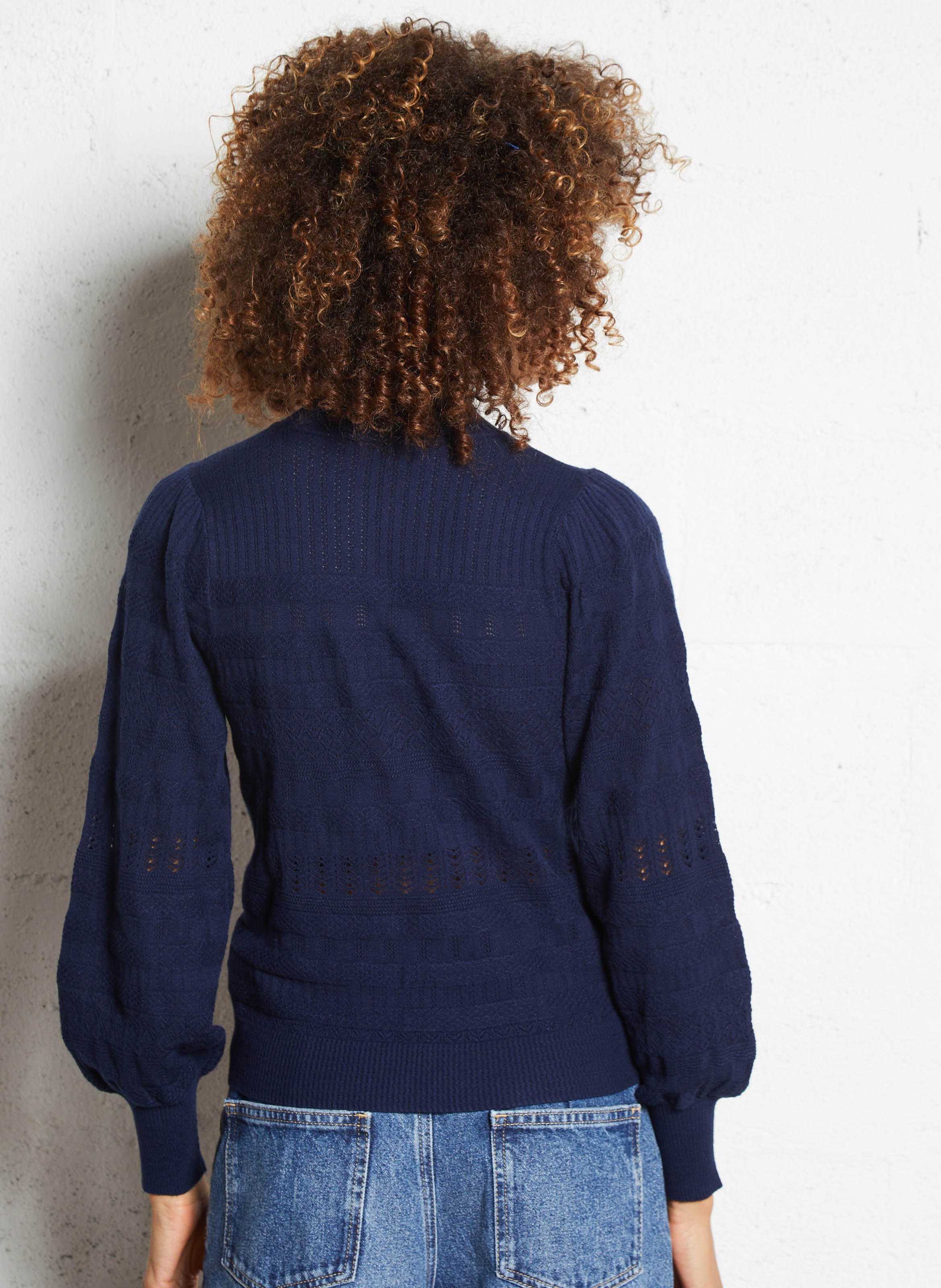 High-neck sweater PETITE MENDIGOTE Blue