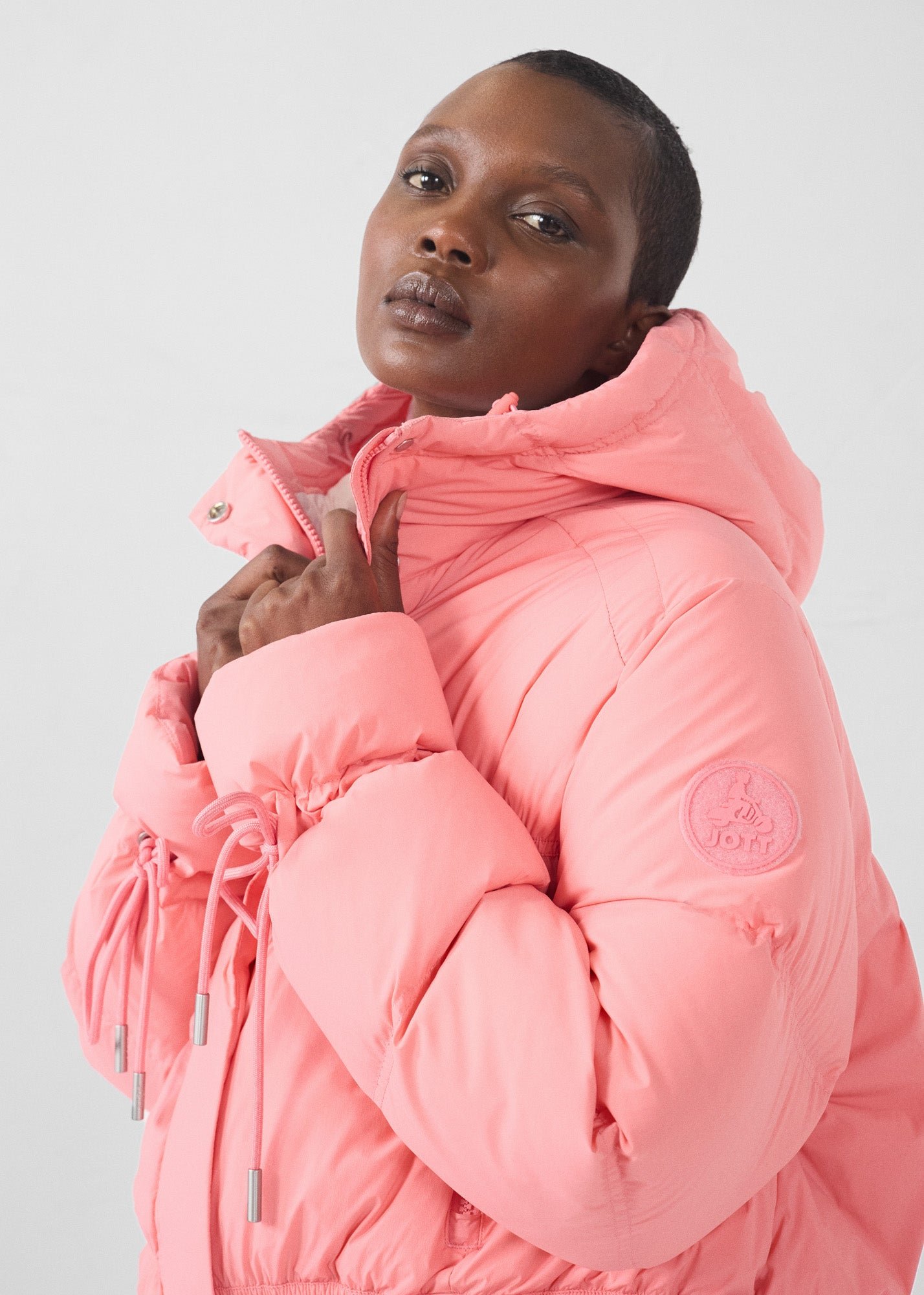 Puffer jacket for extreme cold weather - Nami JOTT Pink