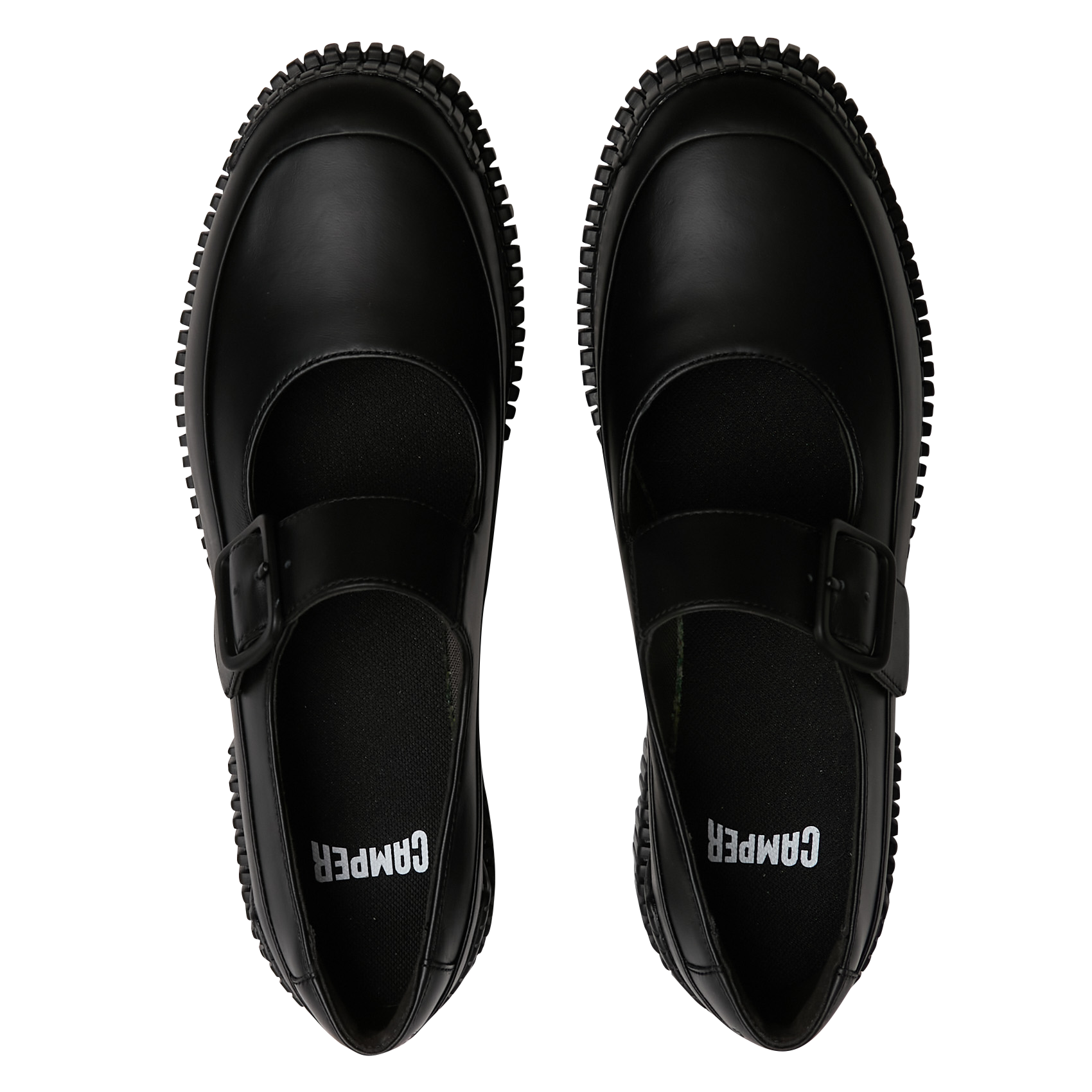 Mocassins unis en cuir CAMPER Noir