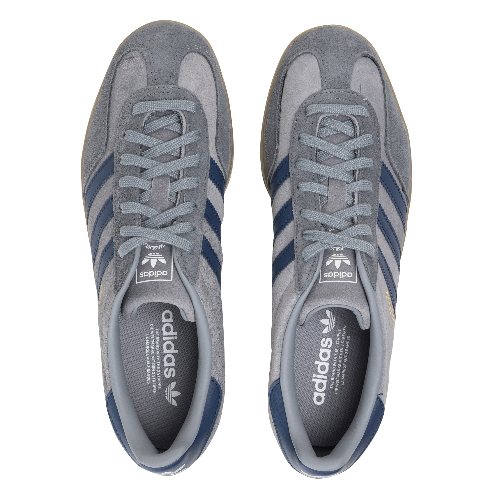 Baskets basses en cuir velours ADIDAS Gris