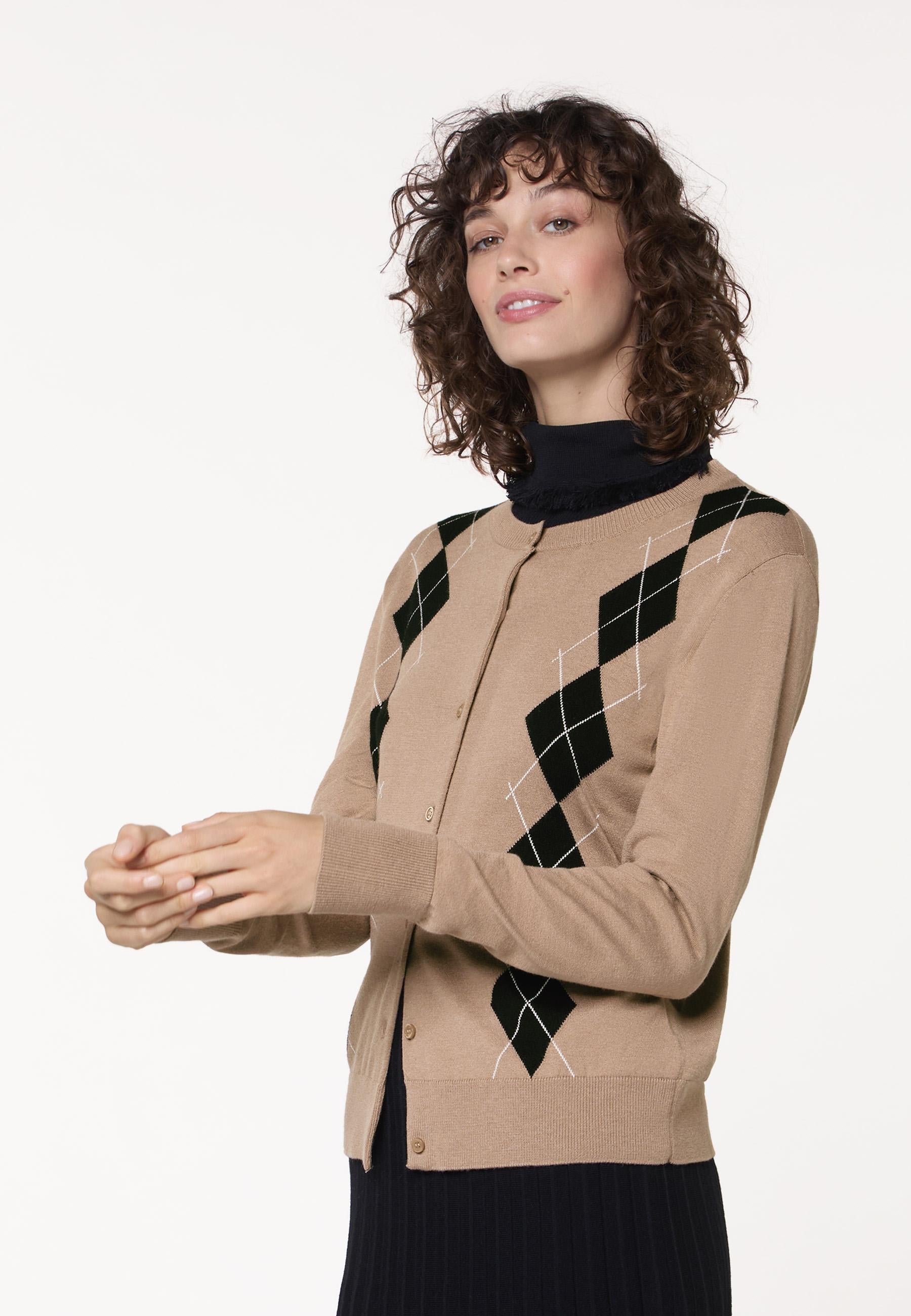 Jacquard cardigan RODIER Brown