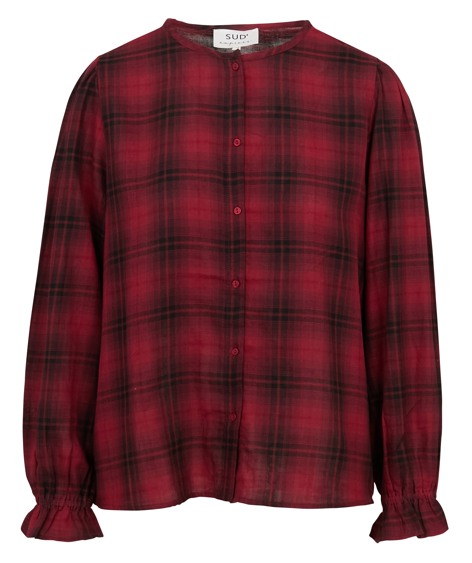 T-shirt met ronde hals van katoen SUD EXPRESS Rood