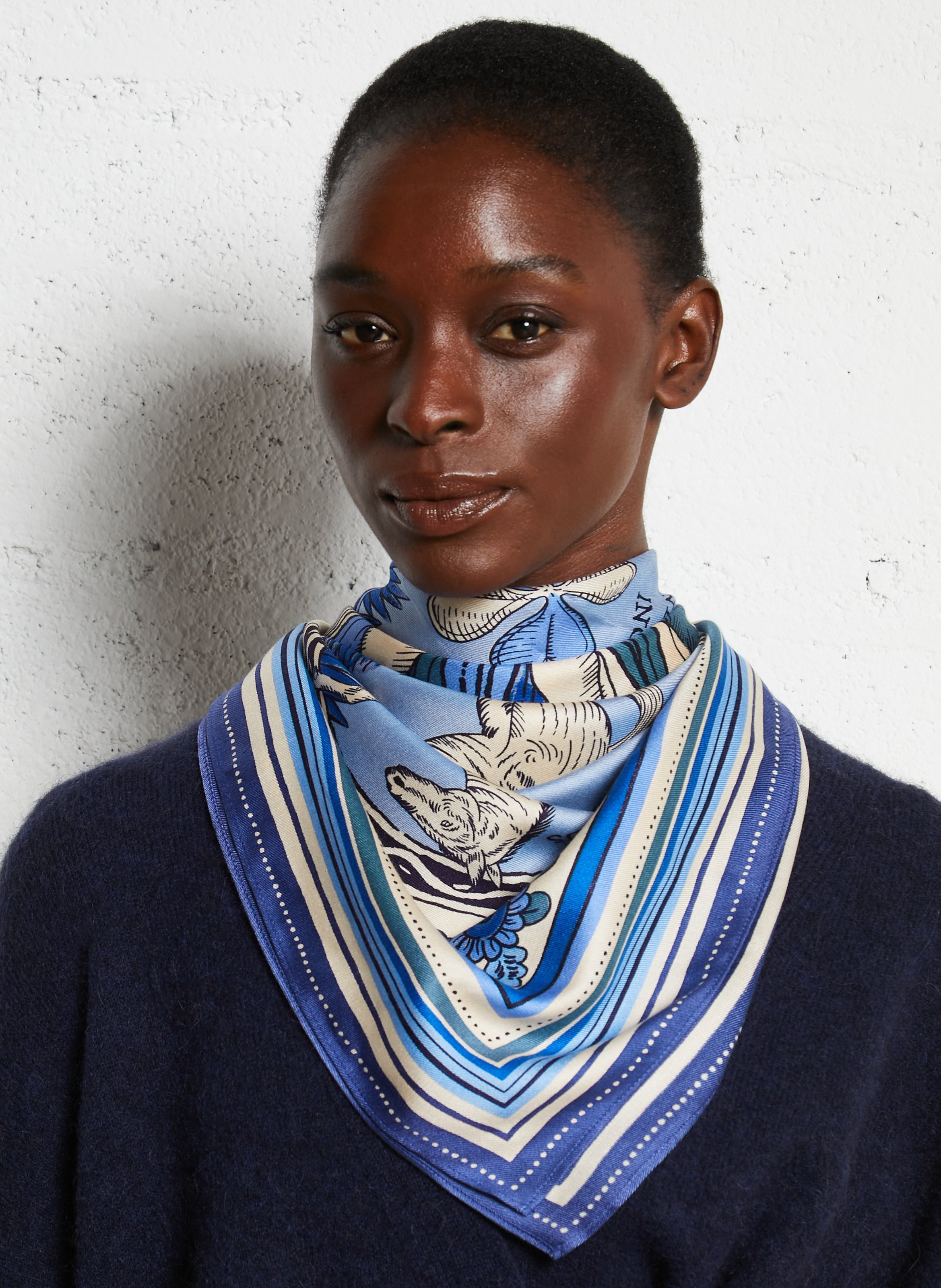 Silk-blend scarf INOUI EDITIONS