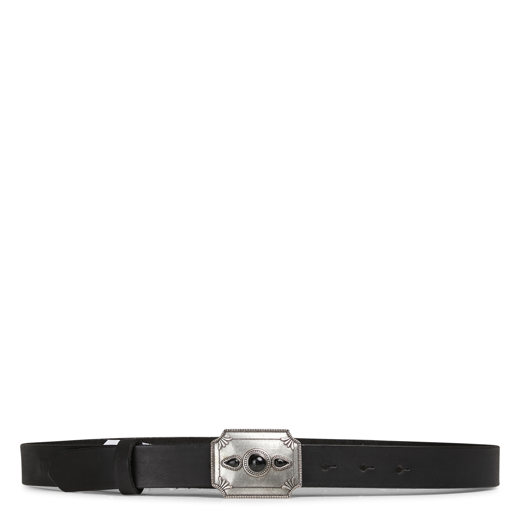 - Buckle closure. - Width: 3 cm.  MKT Black