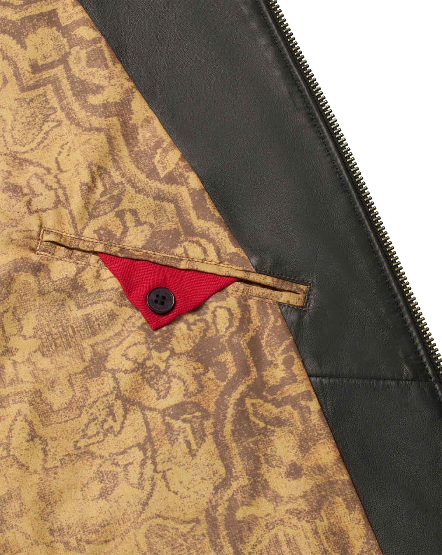 Blouson court en cuir d'agneau CHEVIGNON Noir