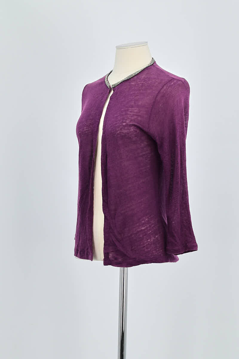 Gilet MAJESTIC FILATURES - SECONDE MAIN Violet