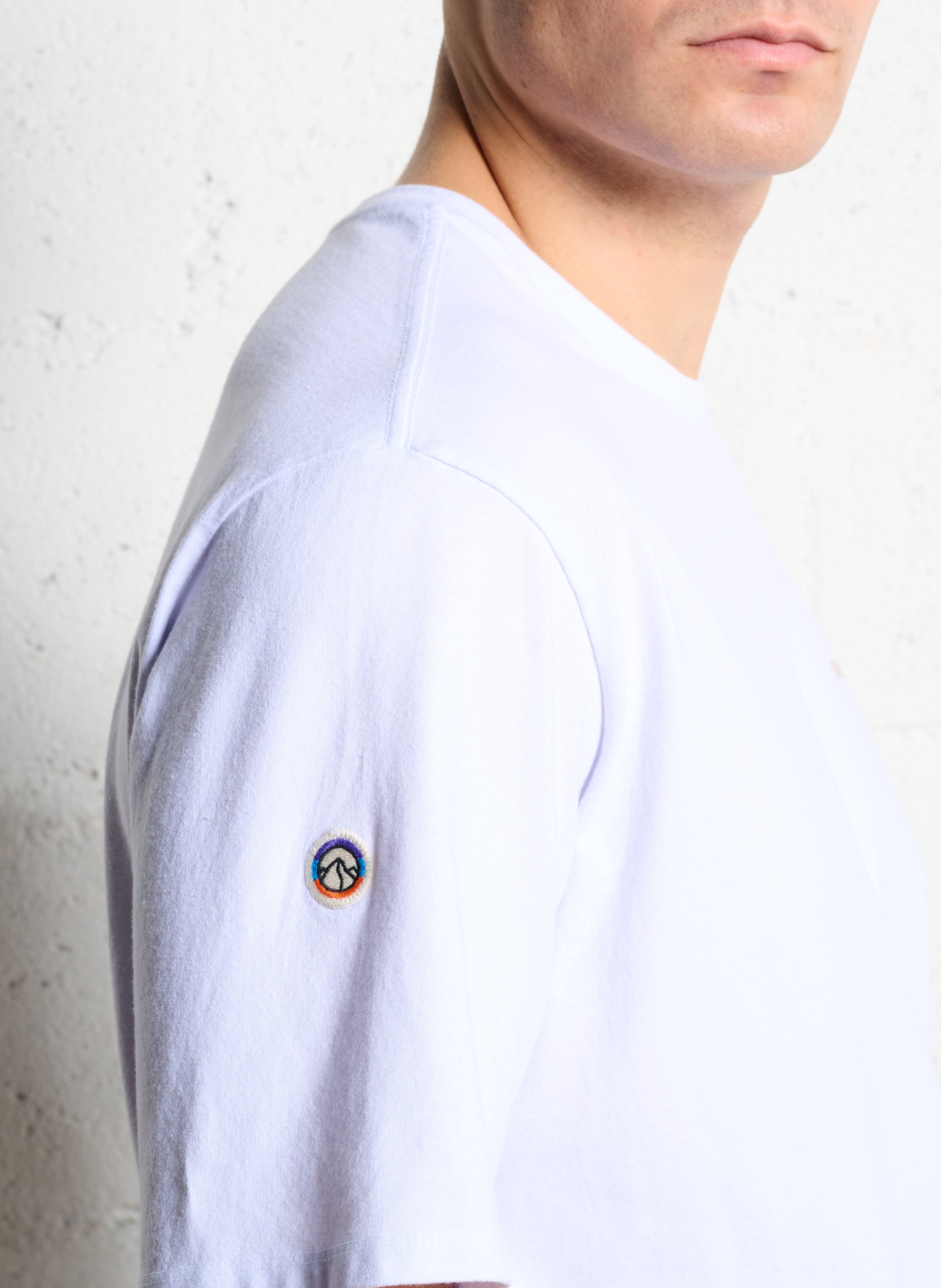 Straight T-shirt in mixed recycled cotton PATAGONIA White