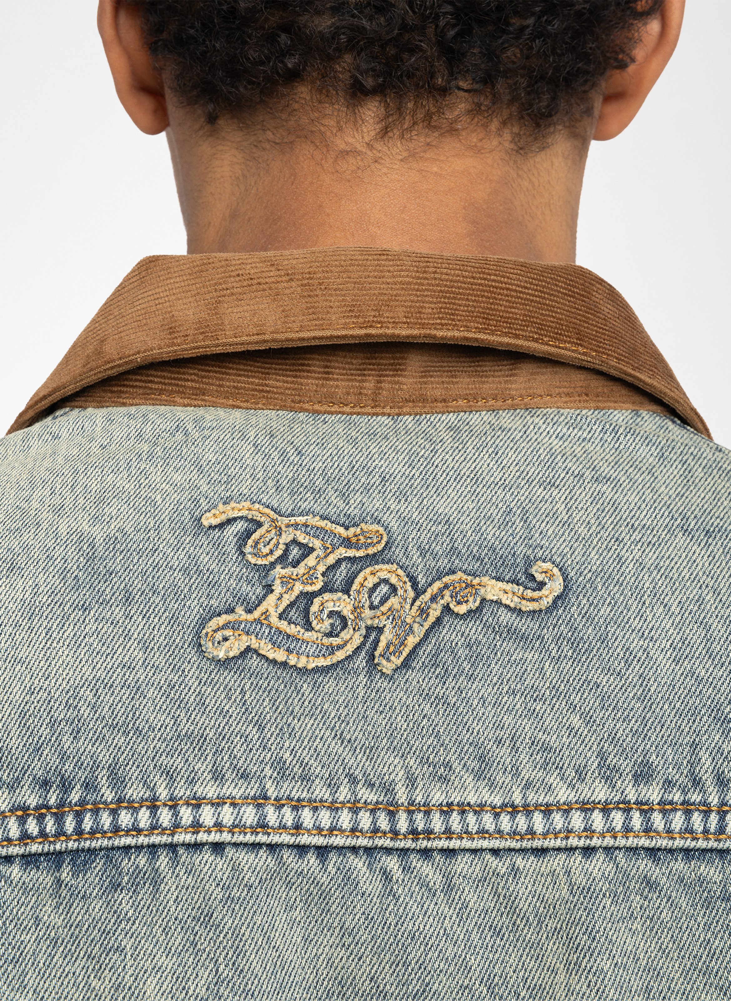 Straight-cut faded denim jacket ZADIG&VOLTAIRE Blue