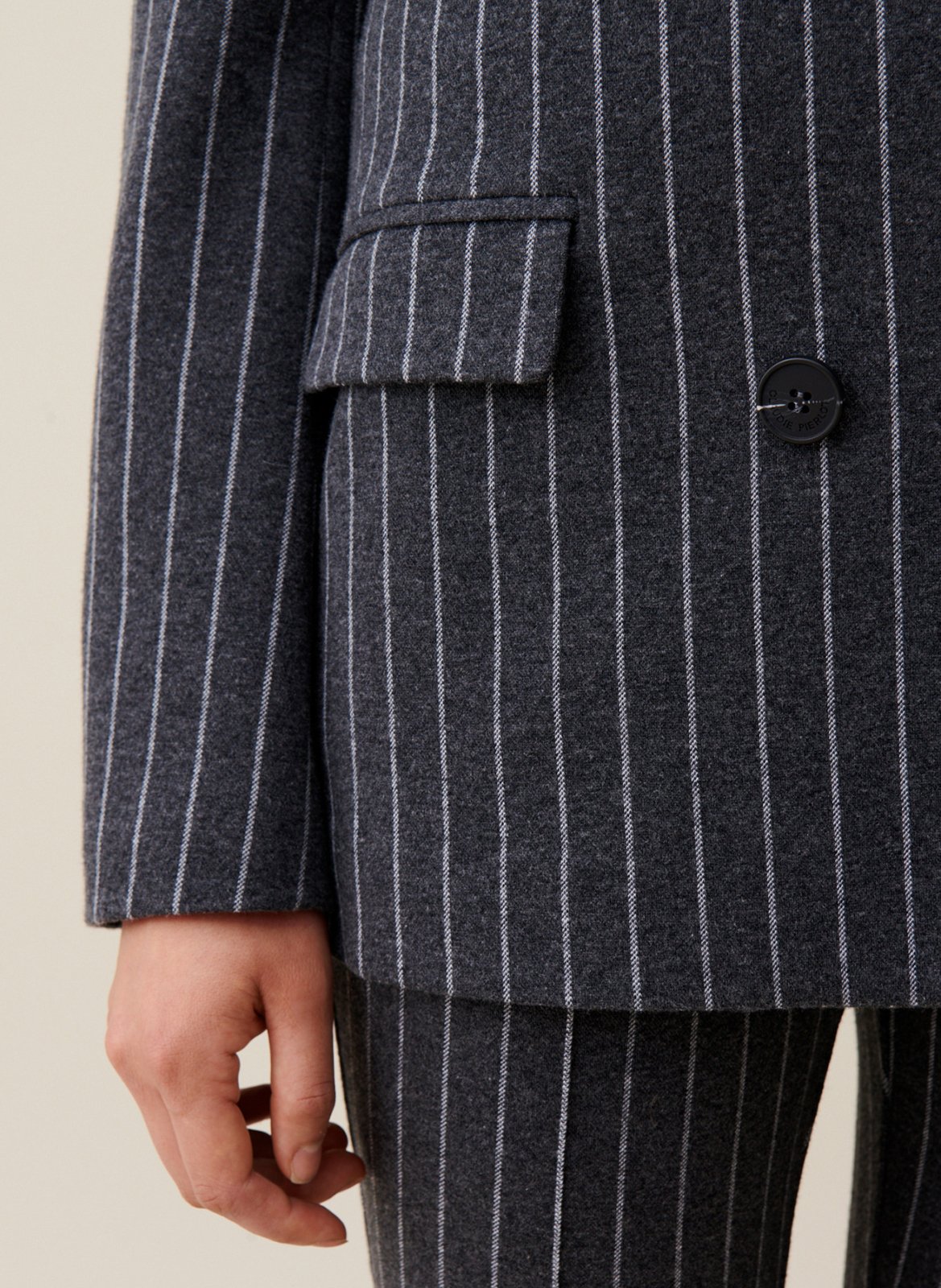 Rechte blazer | katoenblend CLAUDIE PIERLOT Veelkleurig