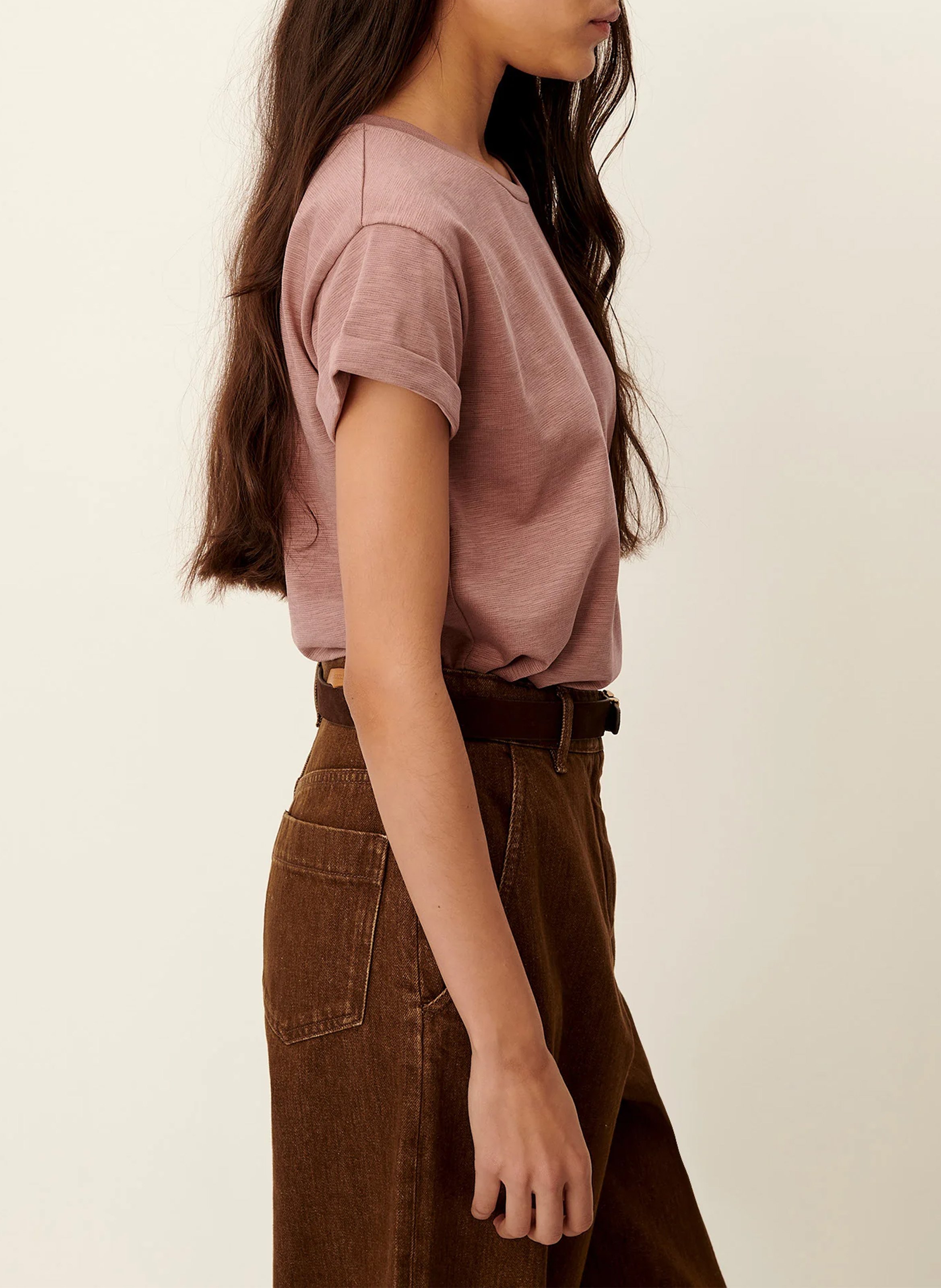 Jacksonville - T-Shirt mit Rundhalsausschnitt aus Baumwoll-Mix SESSUN Rosa