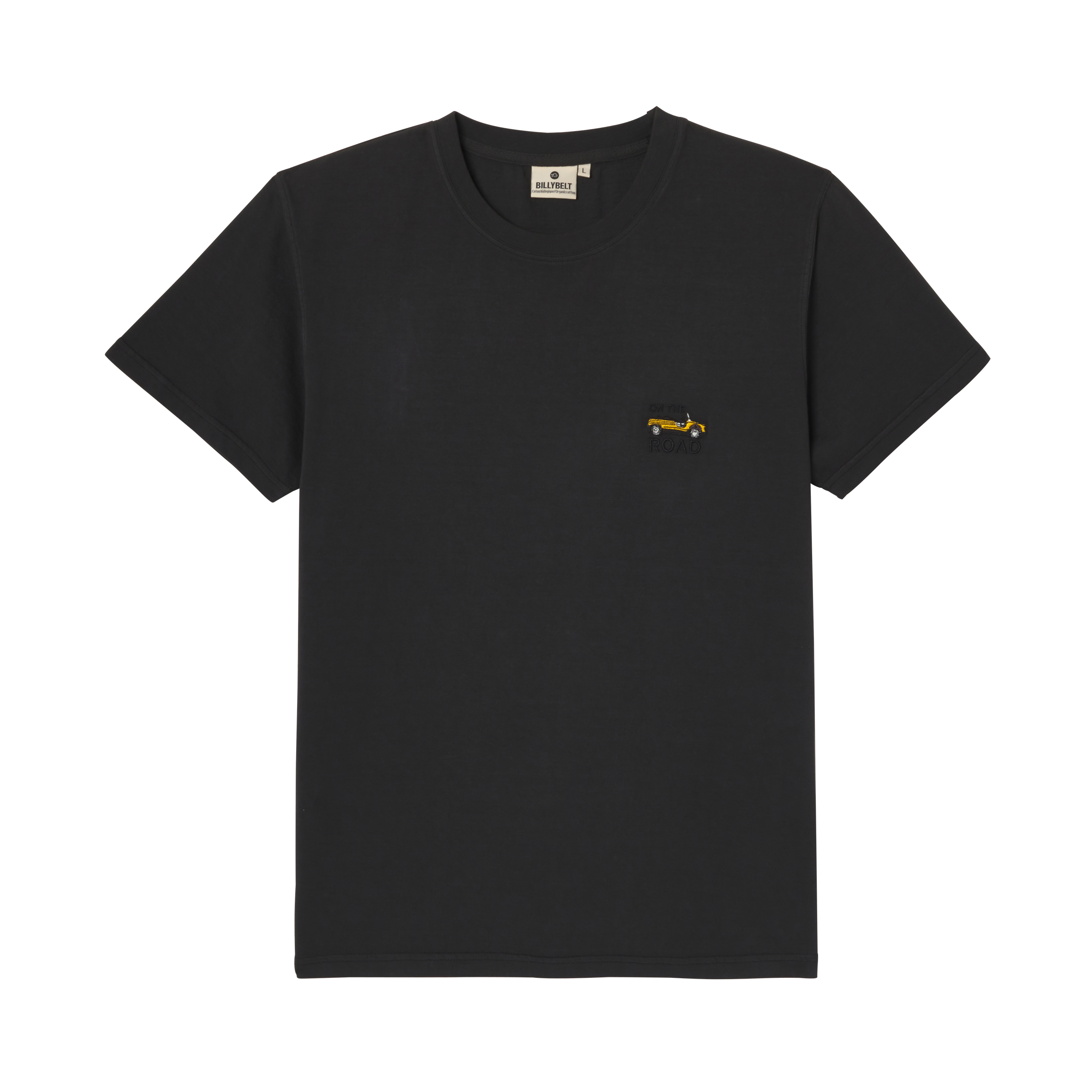 Organic cotton roadtrip T-shirt BlackBILLYBELT
