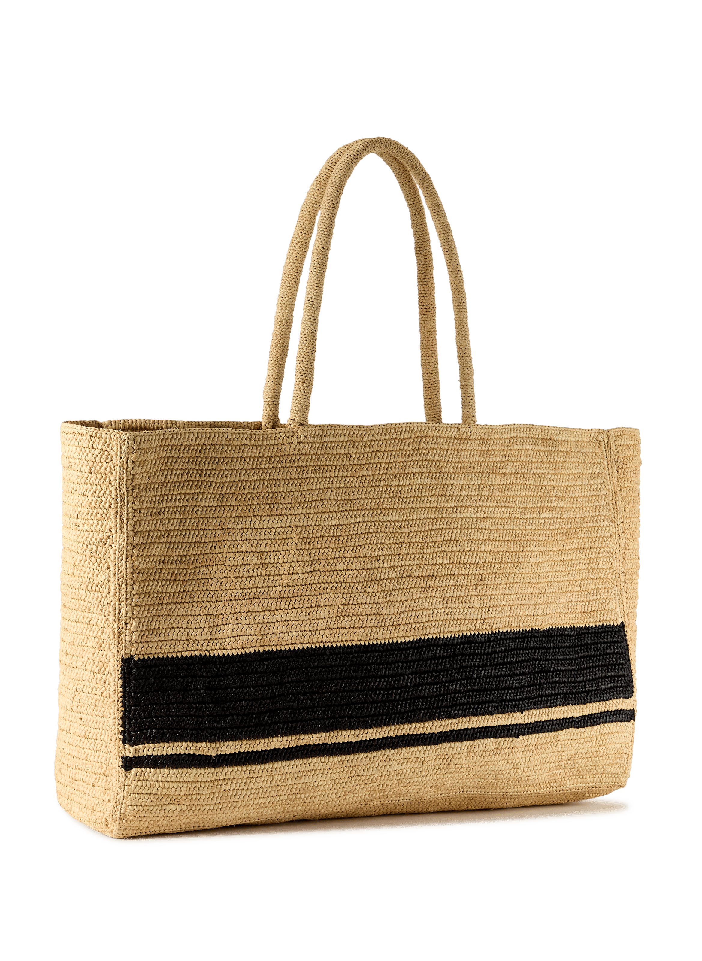 Raffia tote bag SAISON 1865 Multicolored