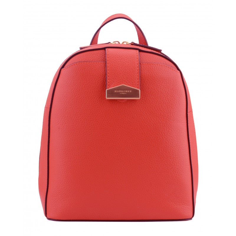 Leather backpack POURCHET