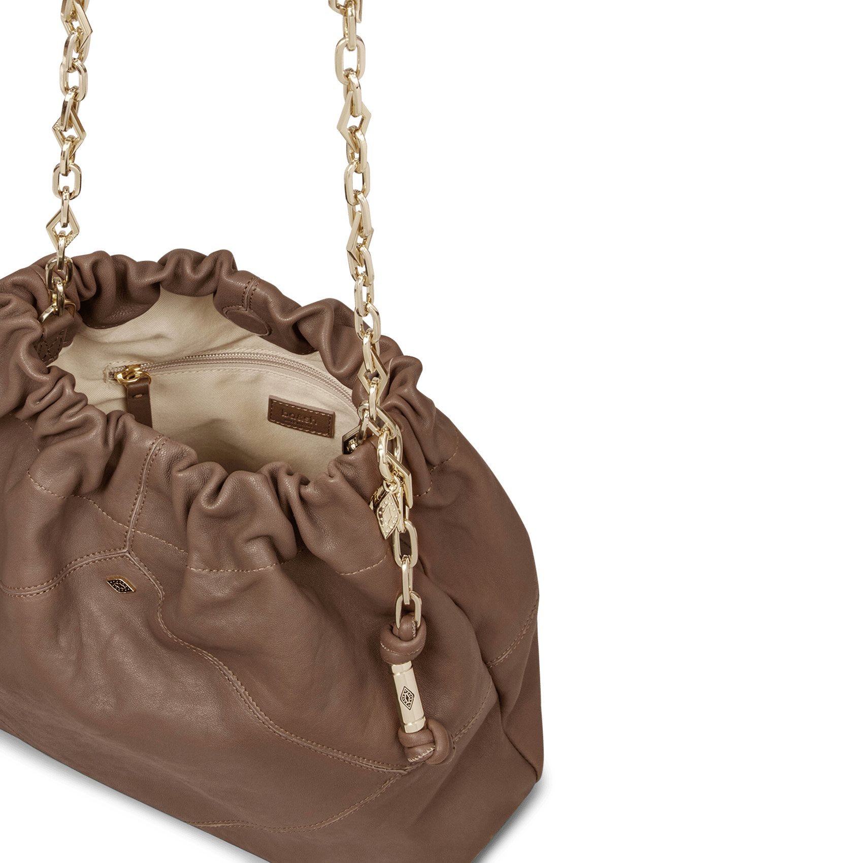 Cabas en cuir BA&SH Marron