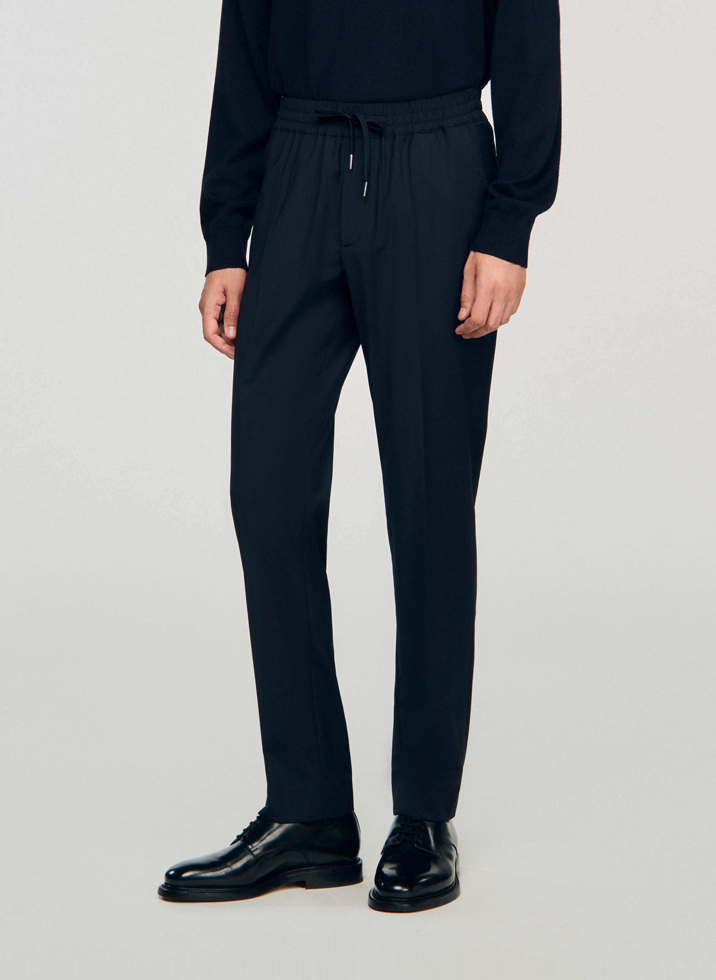 Wool-blend carrot pants SANDRO