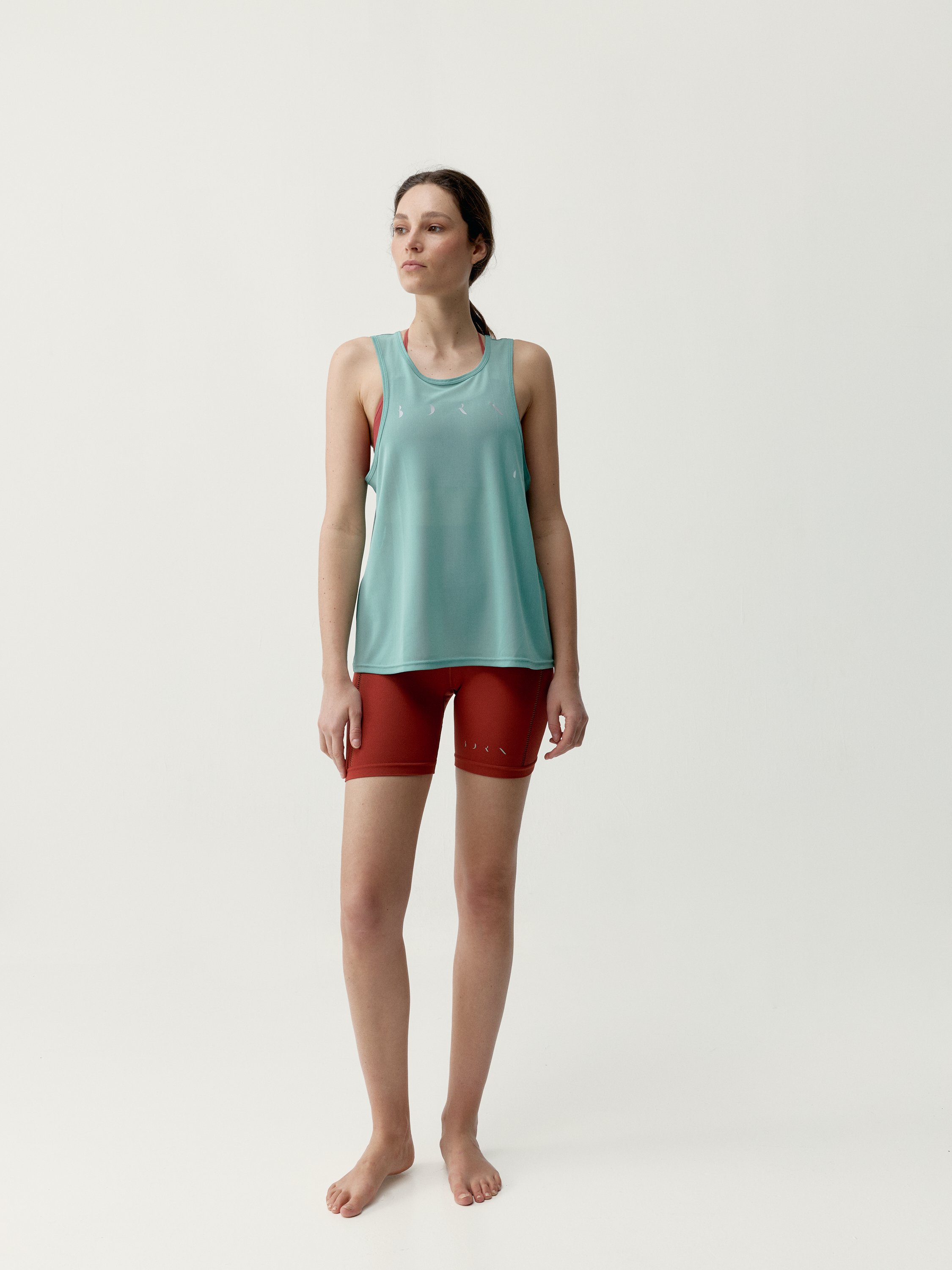 Transparent tank top BORN Green