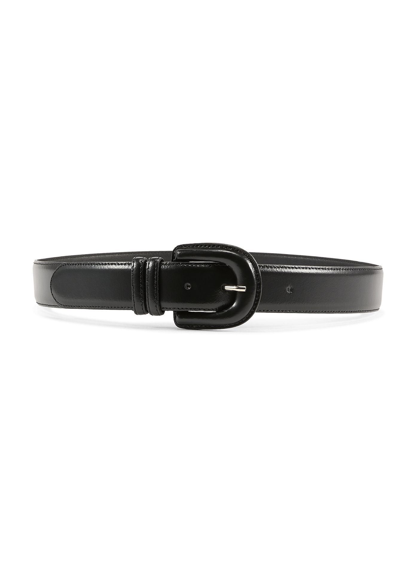 Leather belt  SAISON 1865 Black