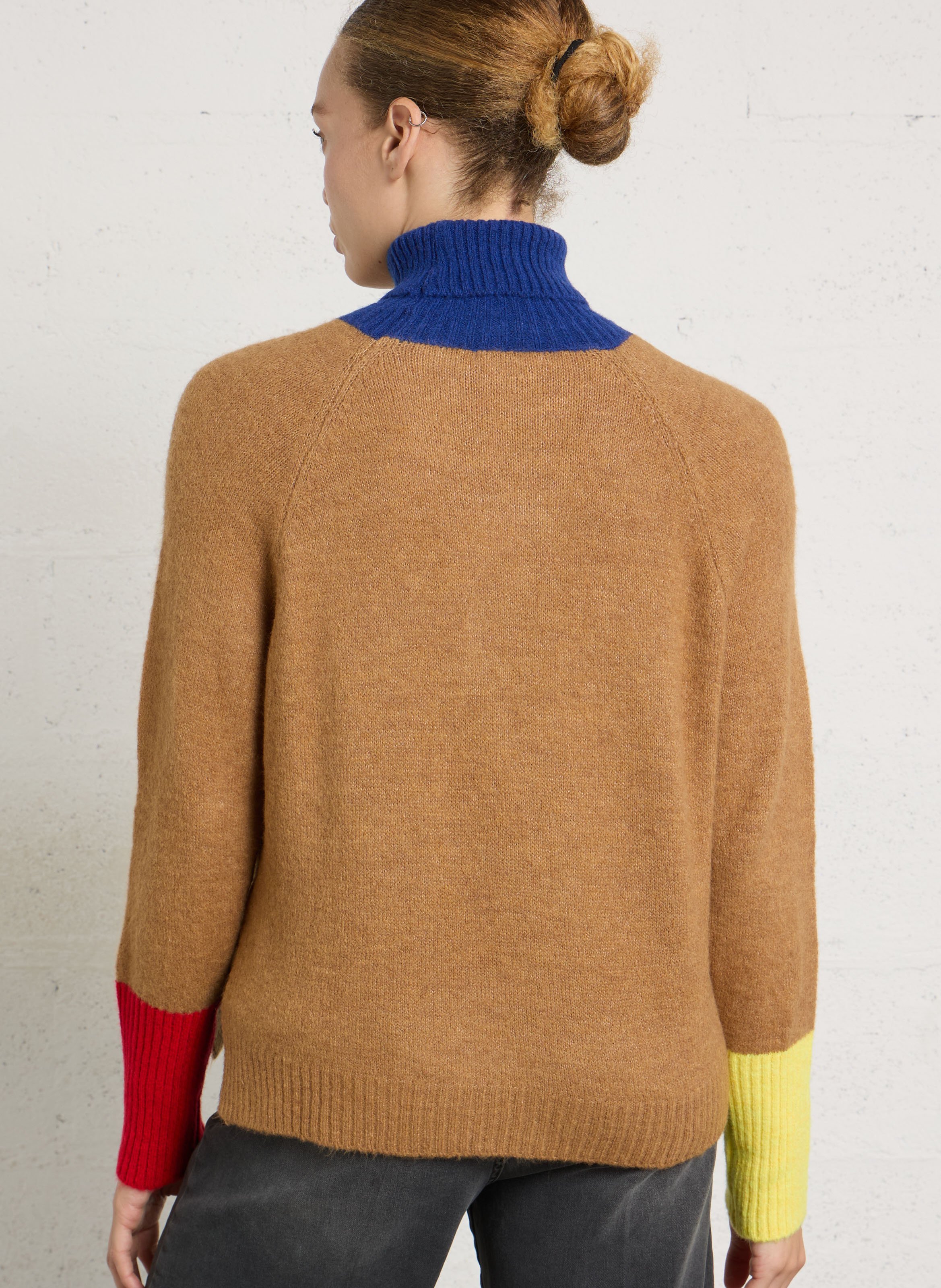 Poncho mit Rollkragen DR BLOOM Braun