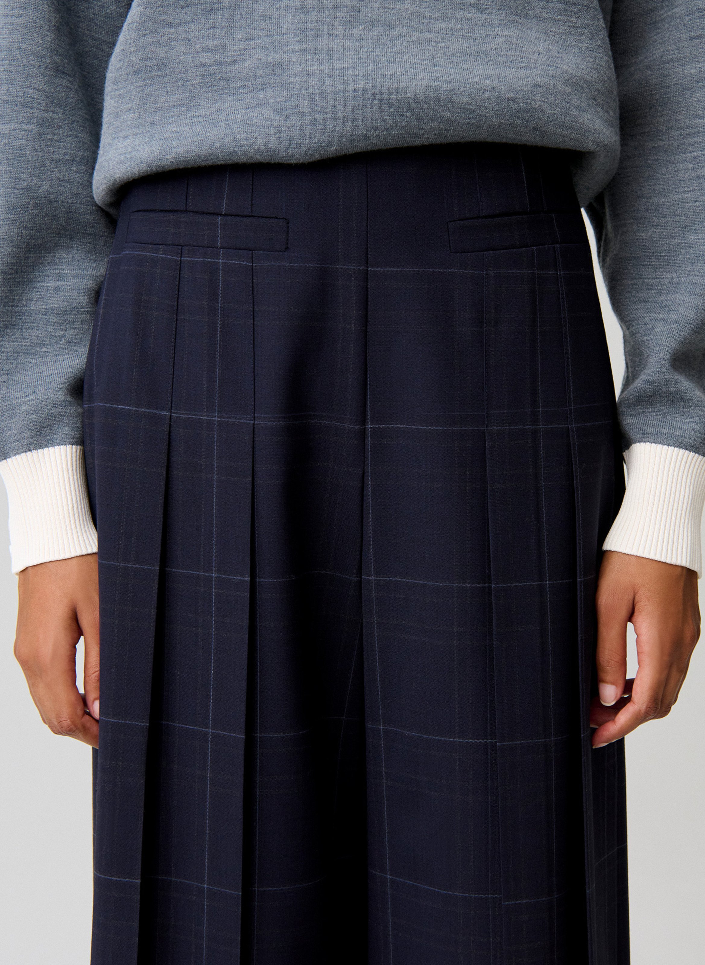 Wide-leg wool-blend pants CLAUDIE PIERLOT Multicolored