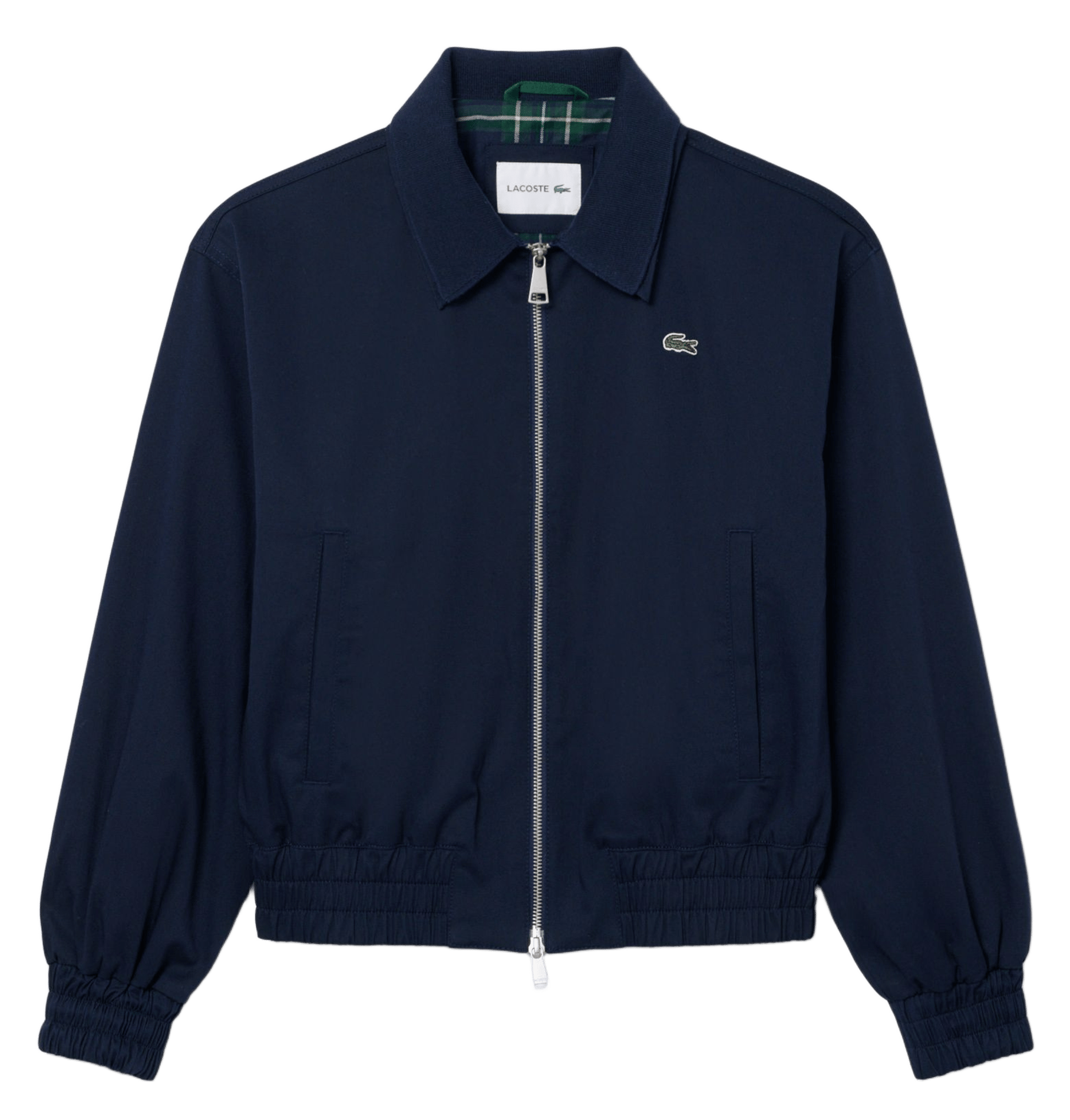 Gerade geschnittene Jacke aus Baumwoll-Mix mit klassischem Kragen LACOSTE Blau