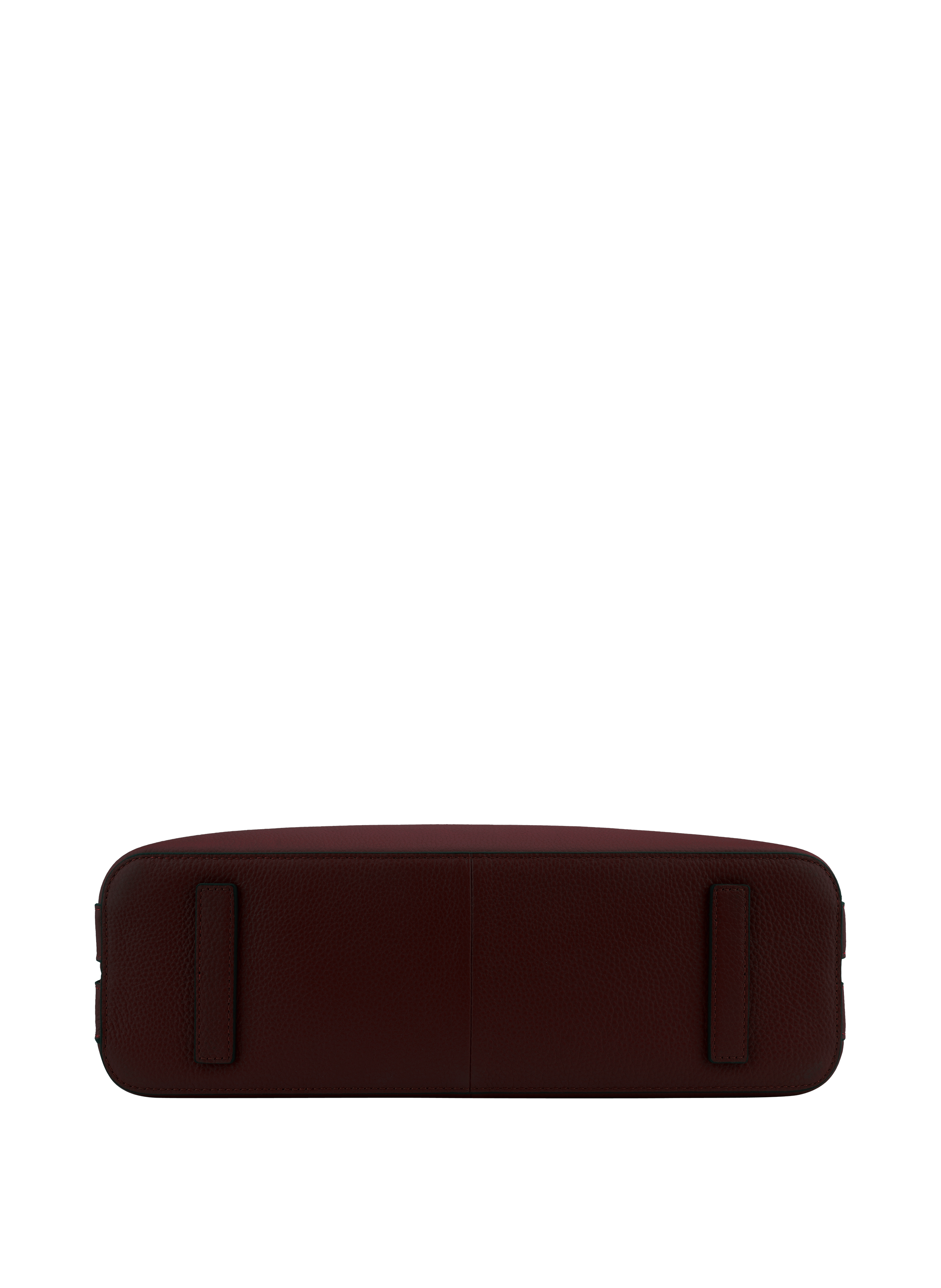 Calfskin leather handbag POURCHET Red