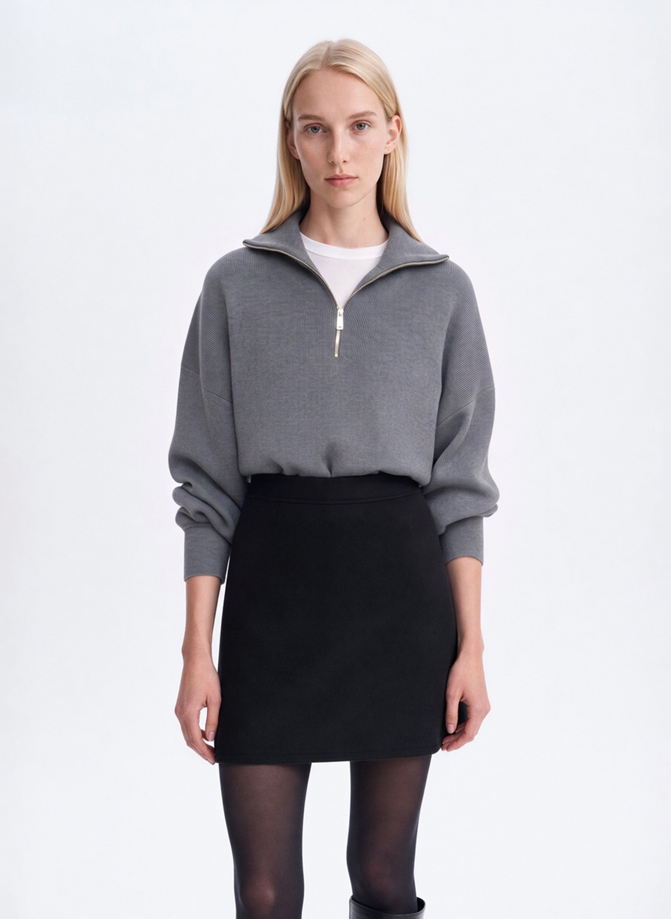 Short wool-blend skirt VANESSA BRUNO Black