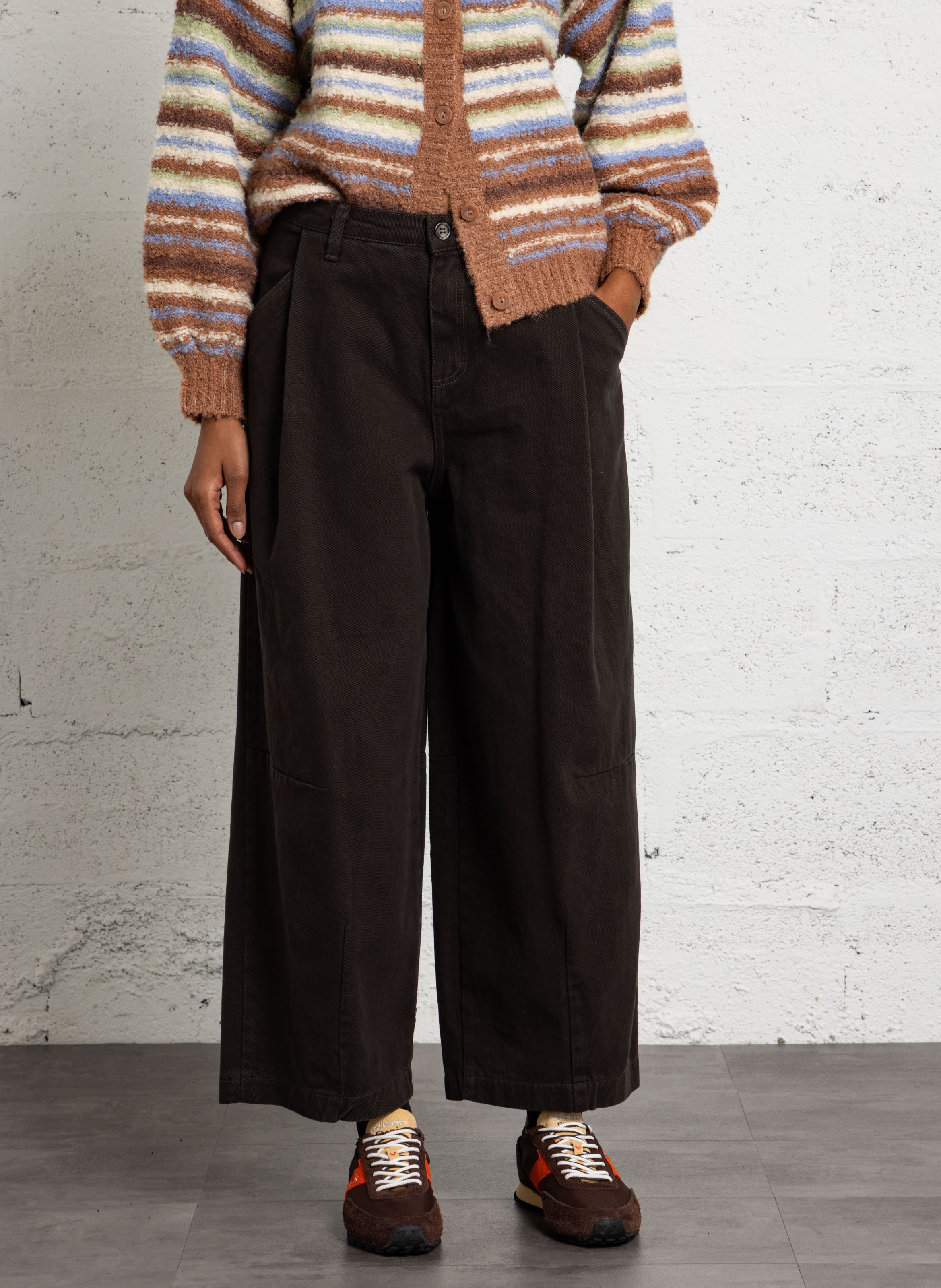 Wide-leg cotton pants PLEASE