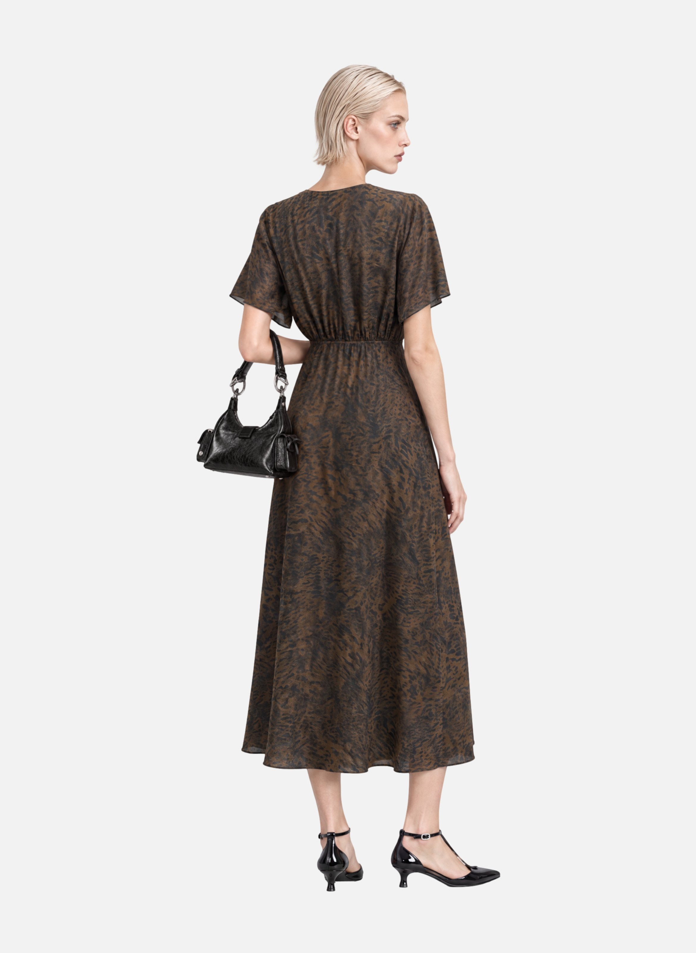Long leopard-print dress THE KOOPLES Multicolored
