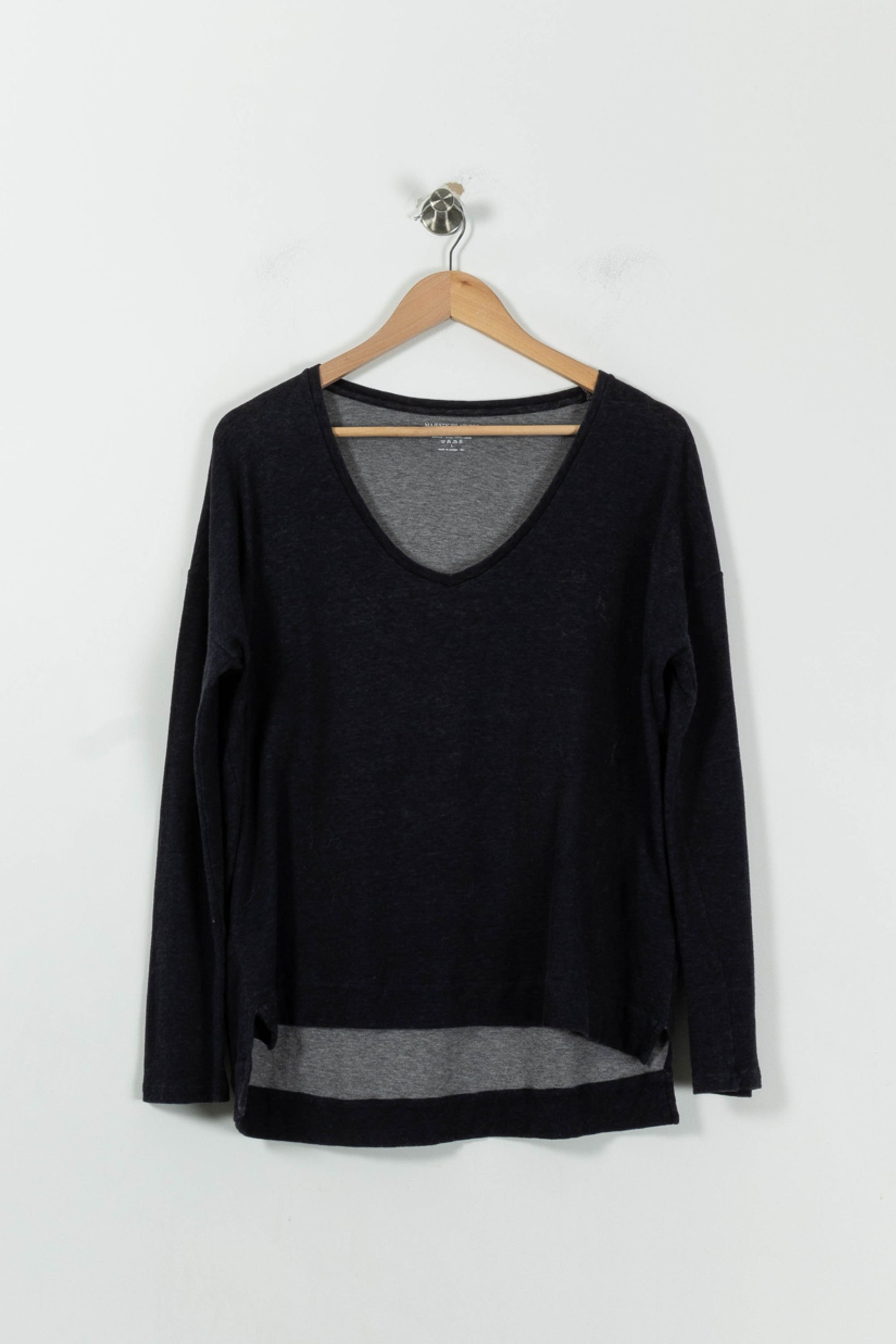 Sweater MAJESTIC FILATURES - SECONDE MAIN Grey
