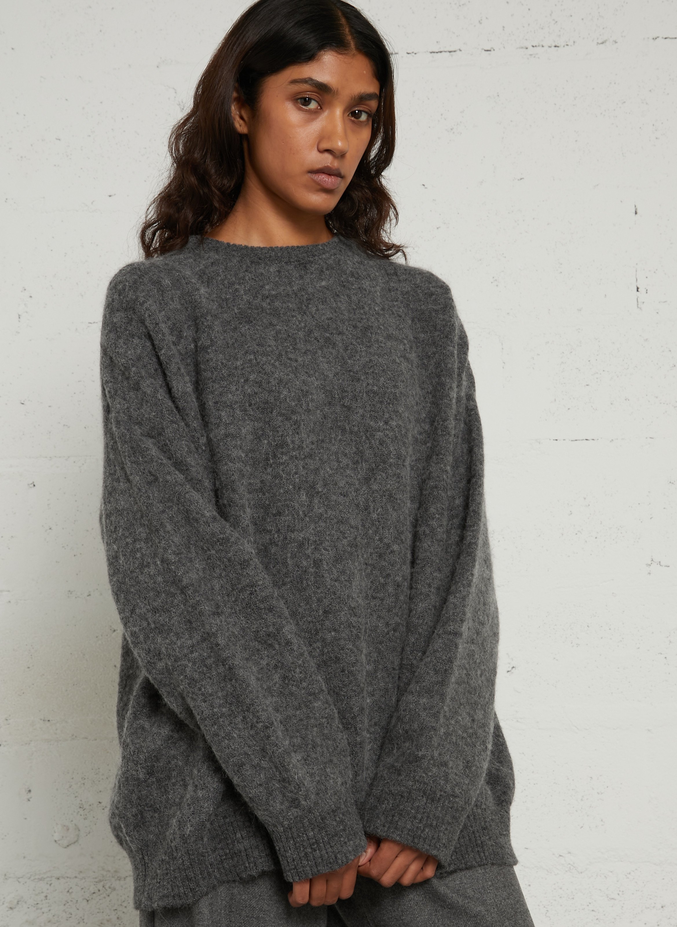 Oversize-Pullover AMERICAN VINTAGE Grau