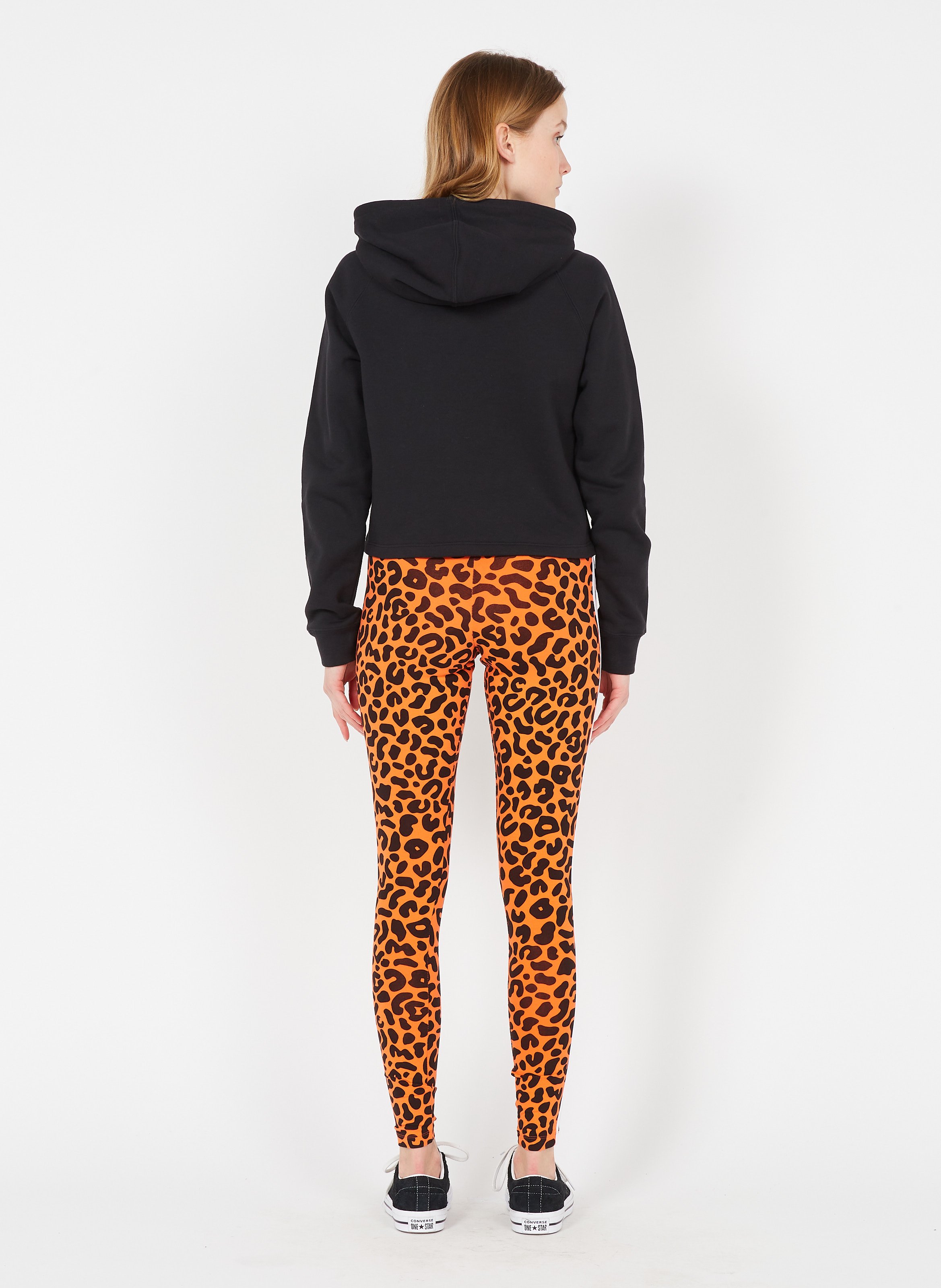 Leggings In Cotone Con Stampa Leopardata Truora/black Adidas - Donna |  Place des Tendances
