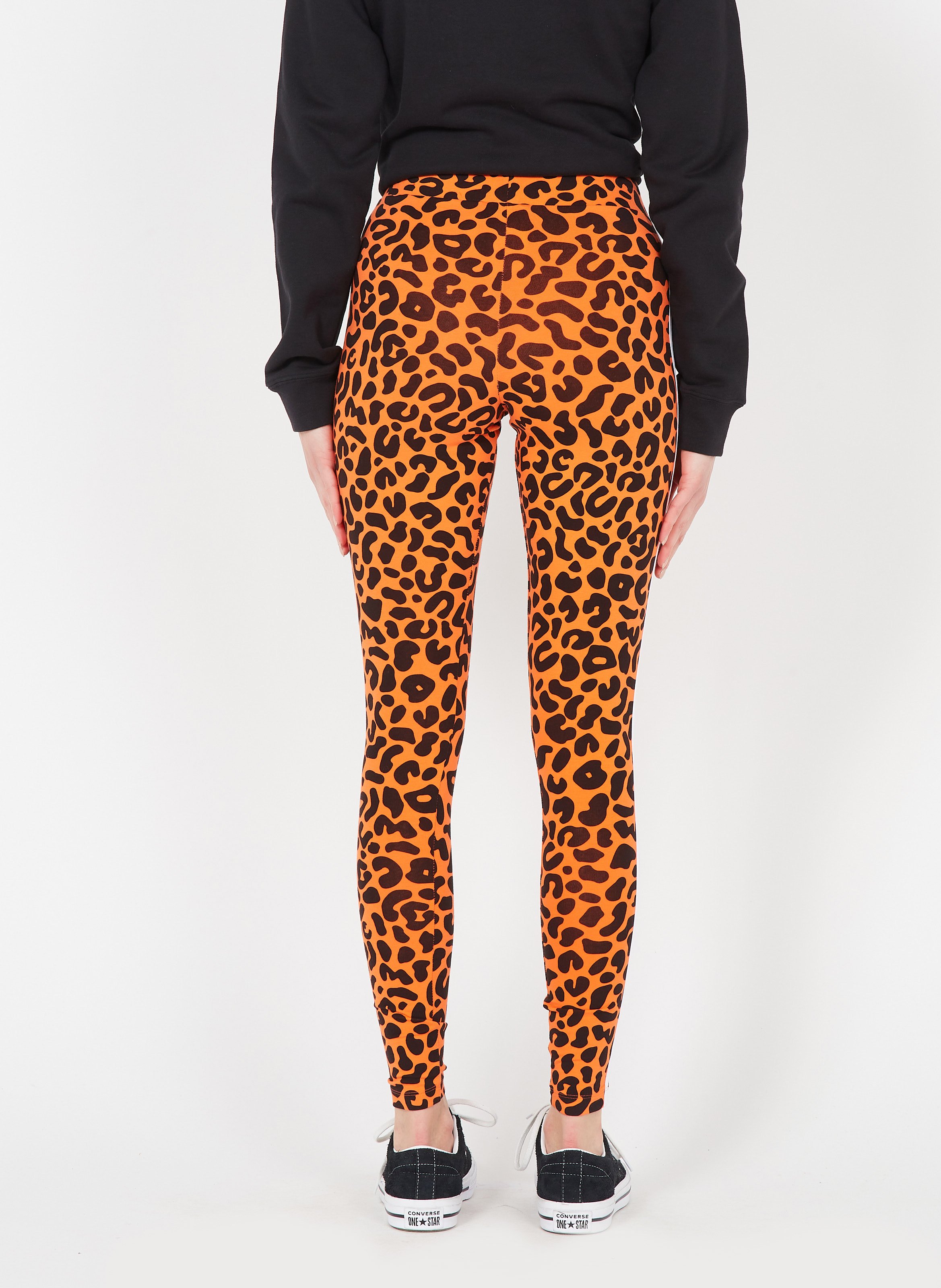 Leggings In Cotone Con Stampa Leopardata Truora/black Adidas - Donna |  Place des Tendances
