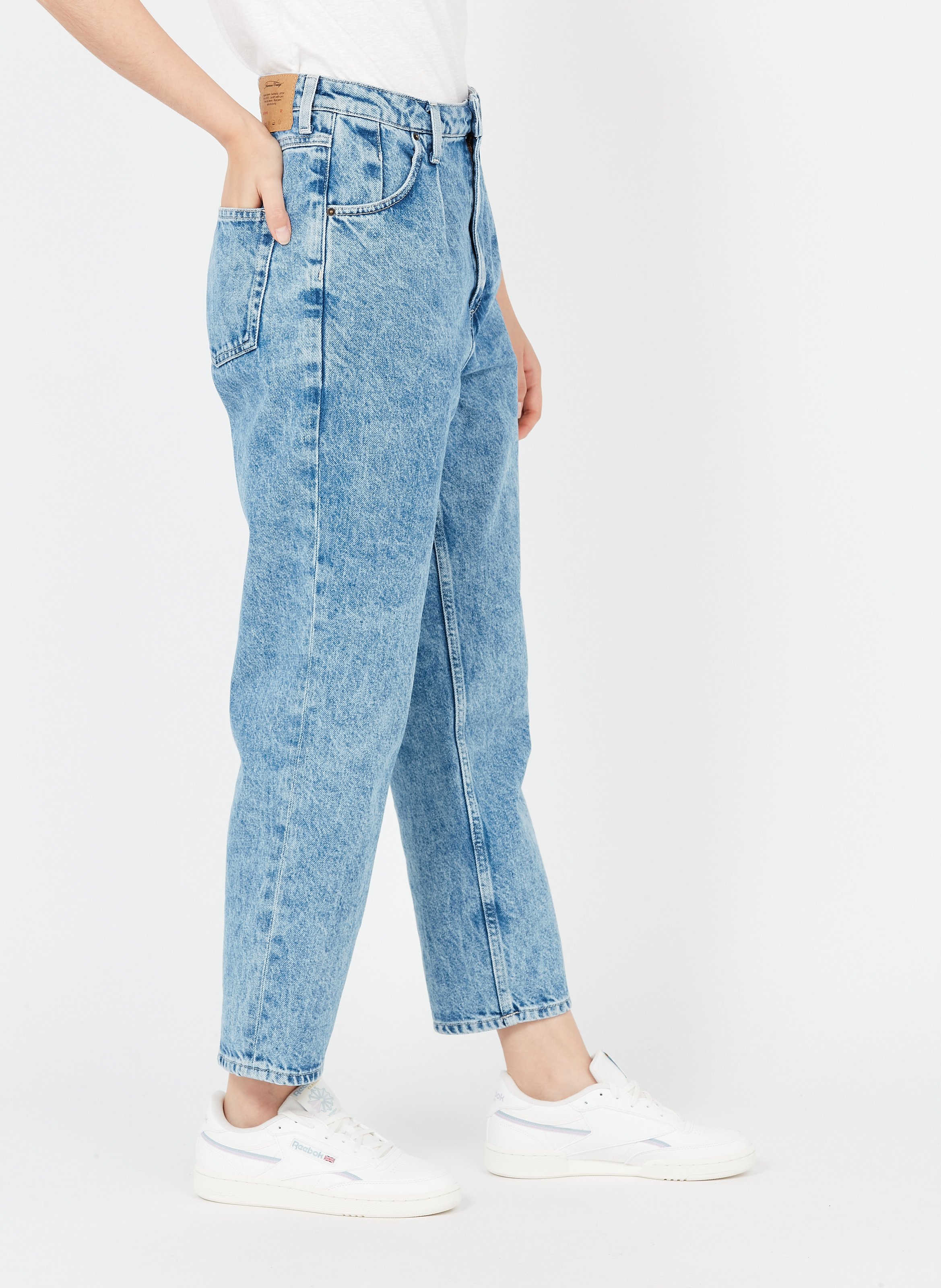Jeans Larghi A Vita Alta Stone Bleu Clair American Vintage - Donna | Place  des Tendances