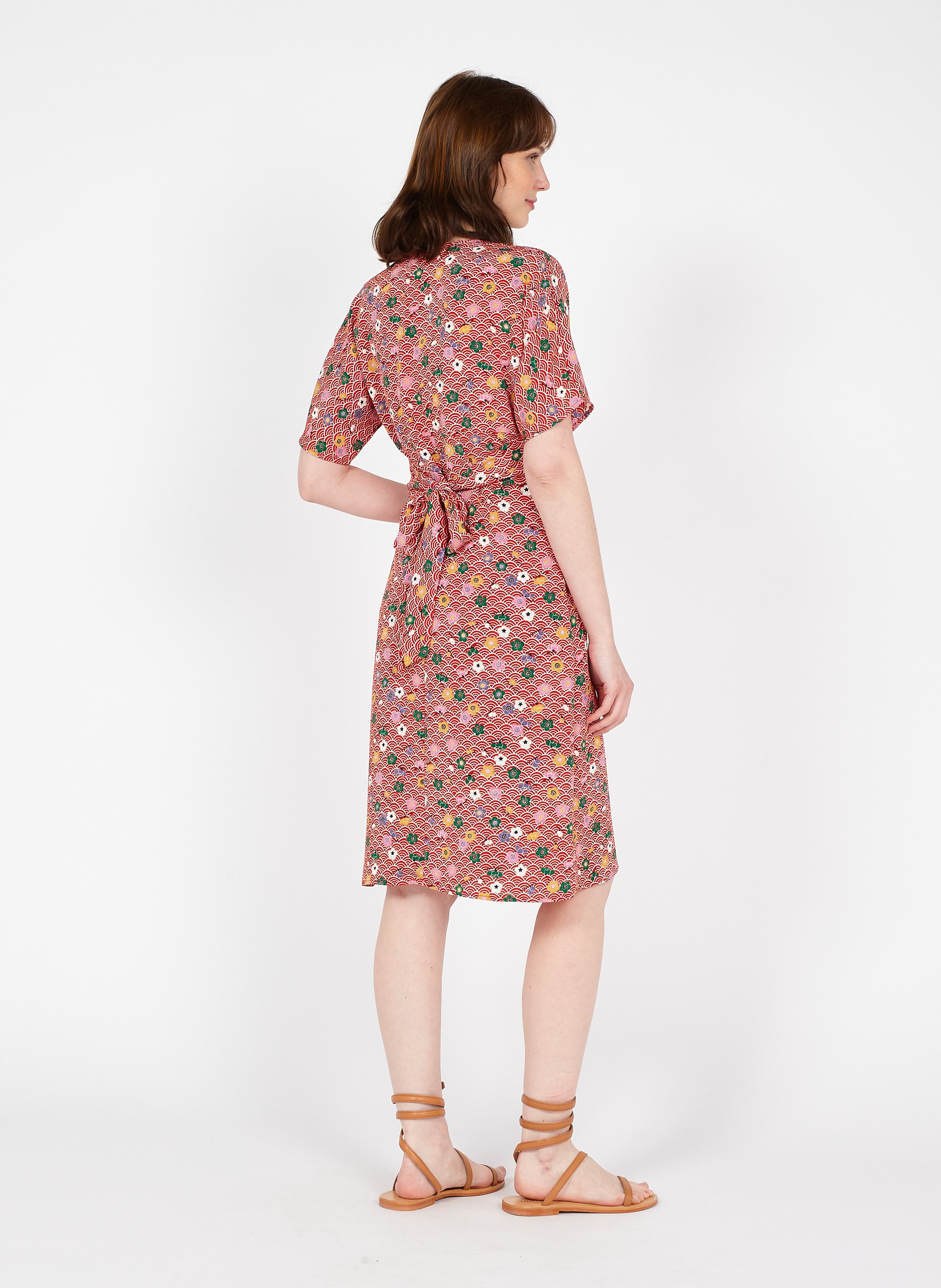 Abito Kimono Corto Con Stampa Floreale Rouge Antoine \u0026 Lili - Donna | Place  des Tendances