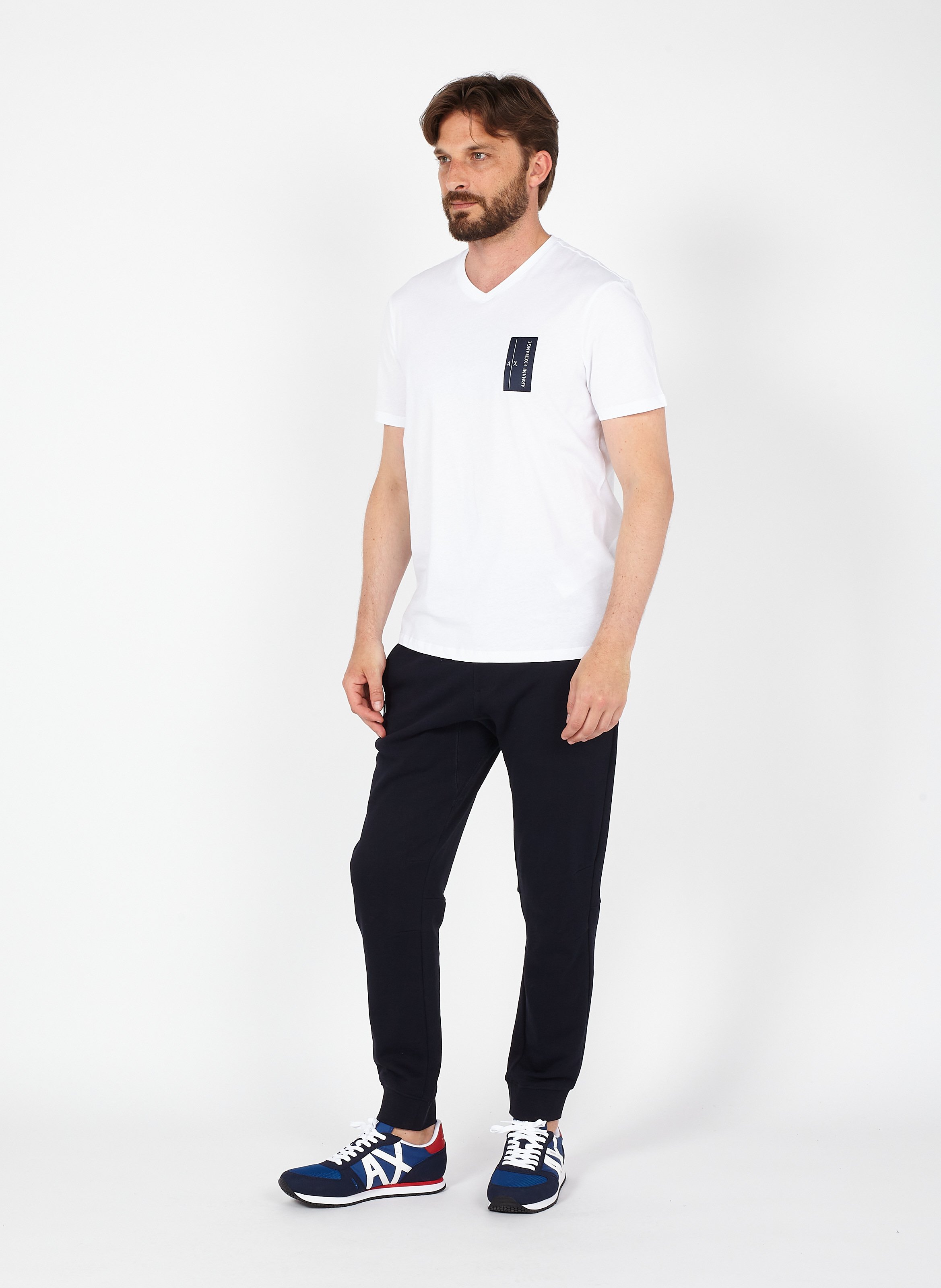 Joggers Regular Fit In Cotone Navy Armani Exchange - Uomo | Place des  Tendances