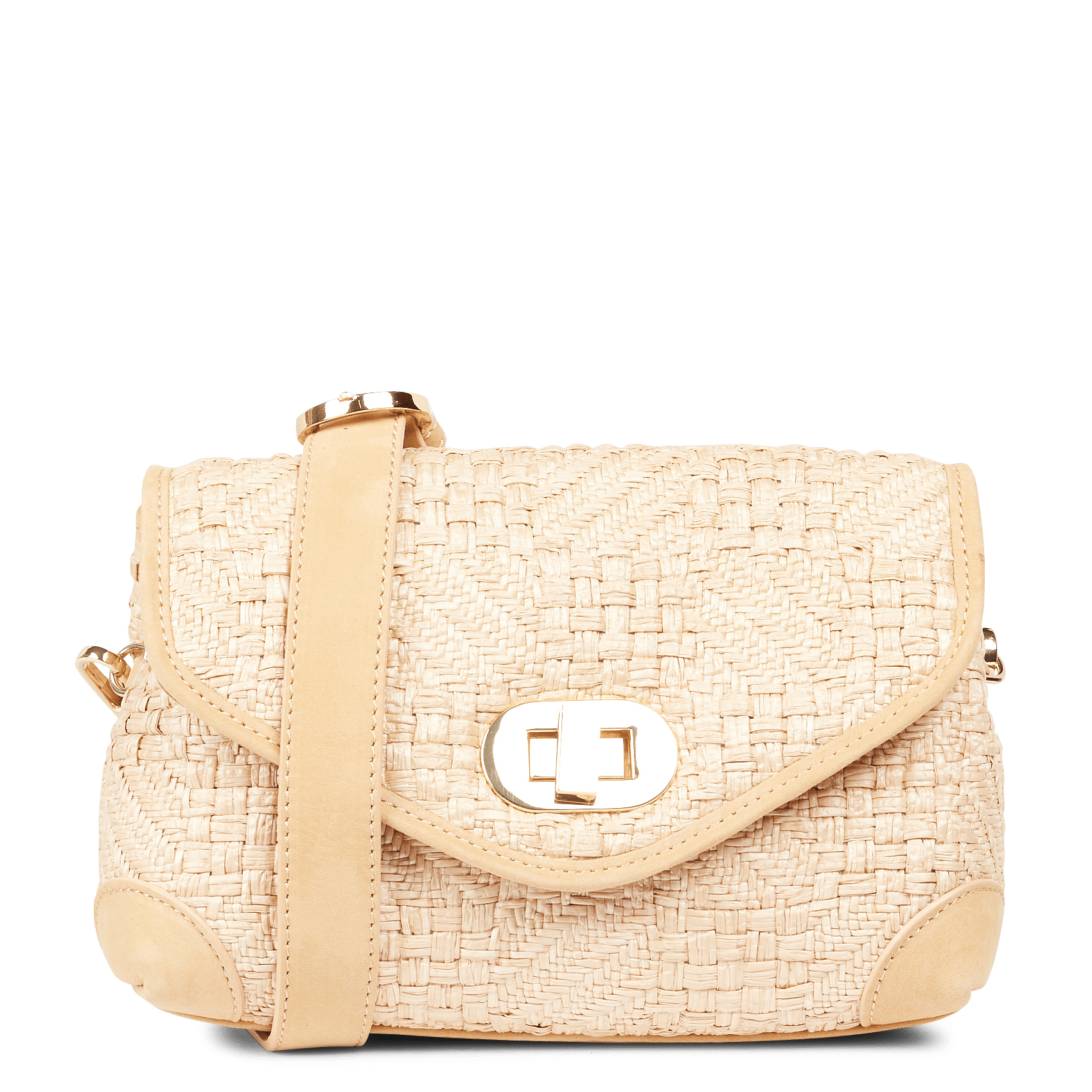 Nalì Borsa a tracolla Tonda in Paglia Beige | Zoee.it