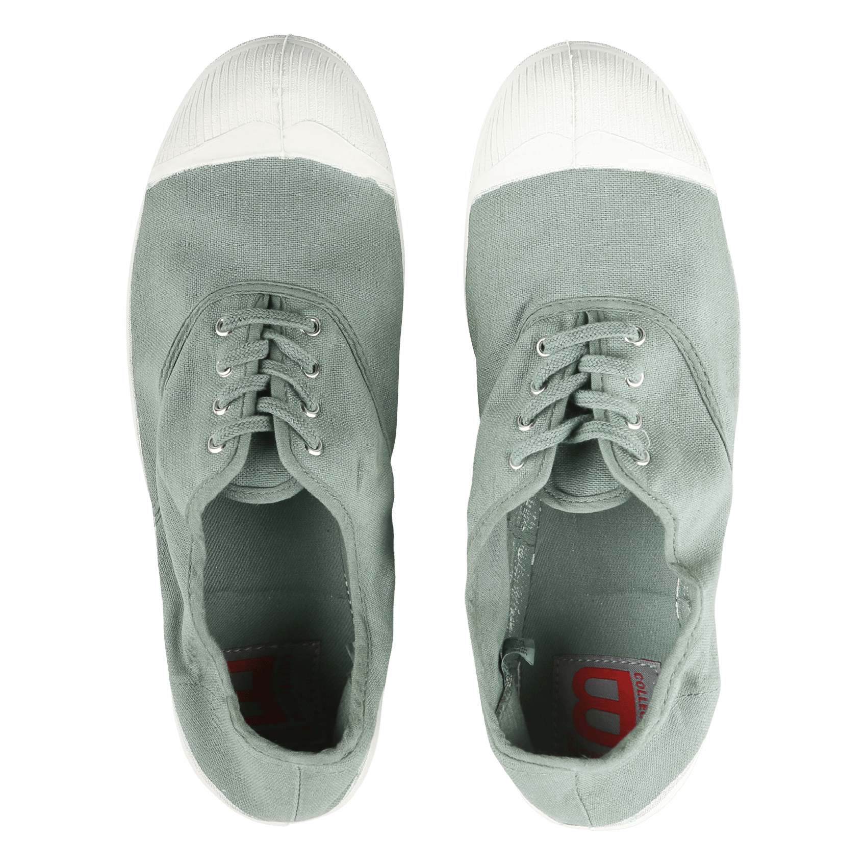 Scarpe Da Tennis Con Stringhe In Tela Di Cotone Matcha Bensimon - Donna |  Place des Tendances