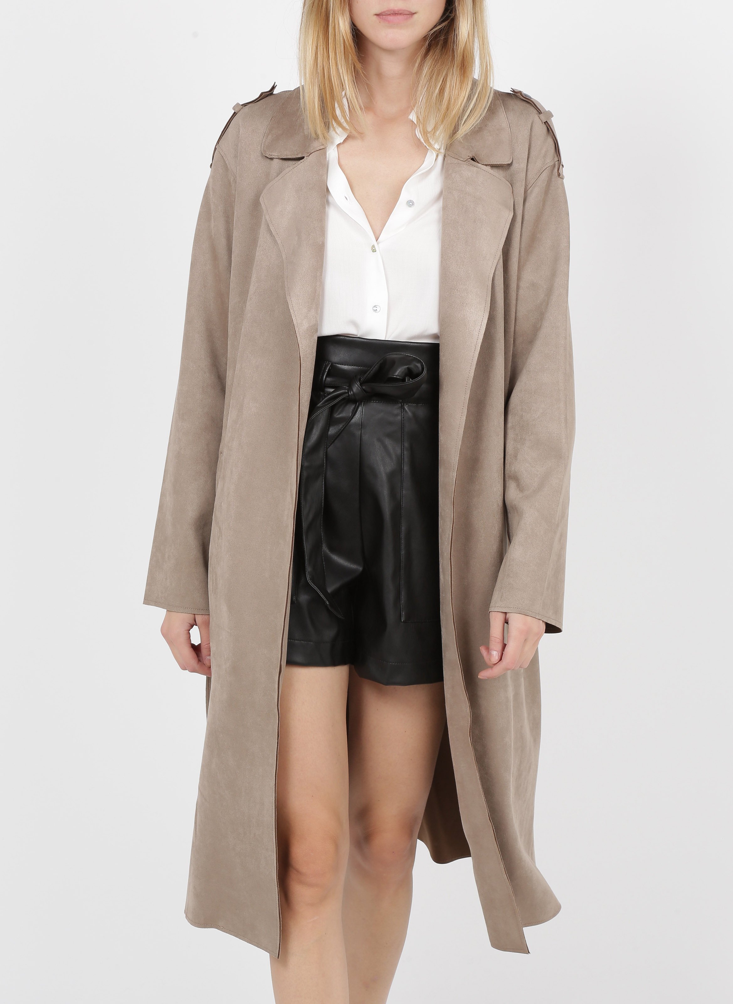 cappotto camoscio donna