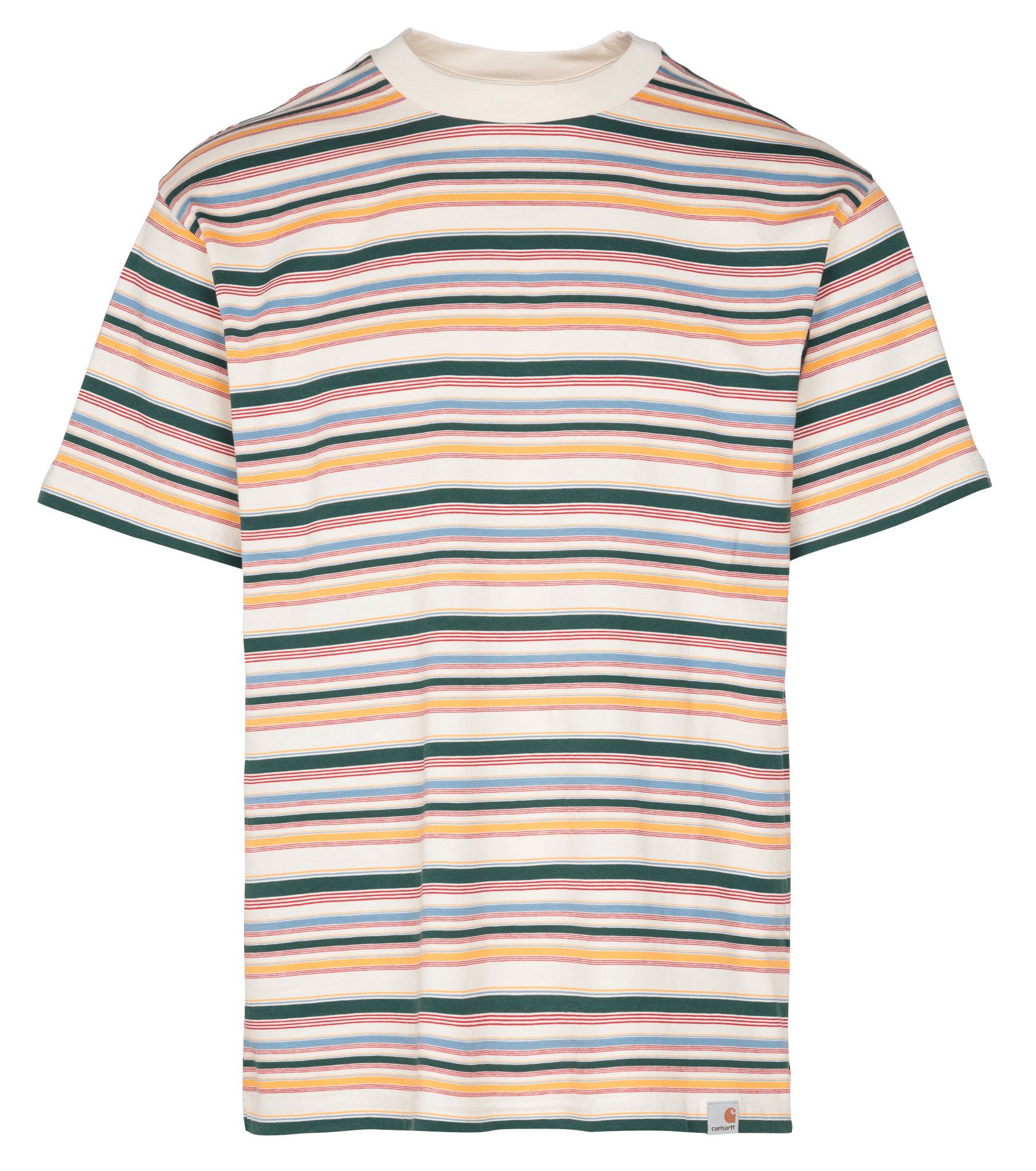 T-shirt A Righe In Cotone Riggs Stripe-natural Carhartt Wip - Uomo | Place  des Tendances