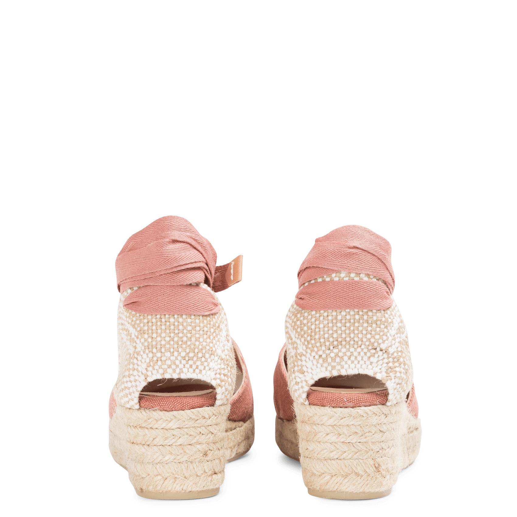 Espadrillas In Tela Con Zeppa Rosa Oscuro Castaner - Donna | Place des  Tendances