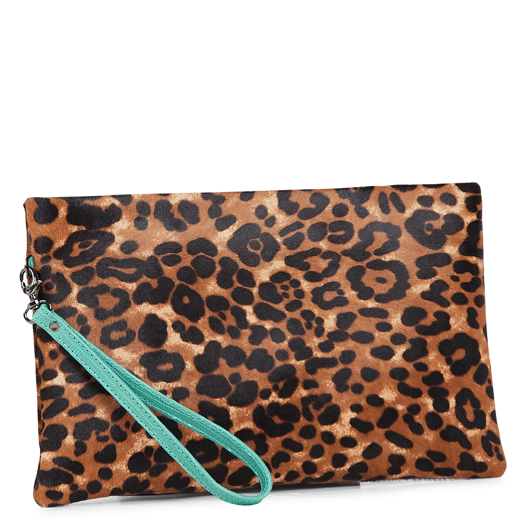 Pochette In Pelle Tipo Cavallino Con Stampa Leopardata Leopard Claris Virot  - Donna | Place des Tendances