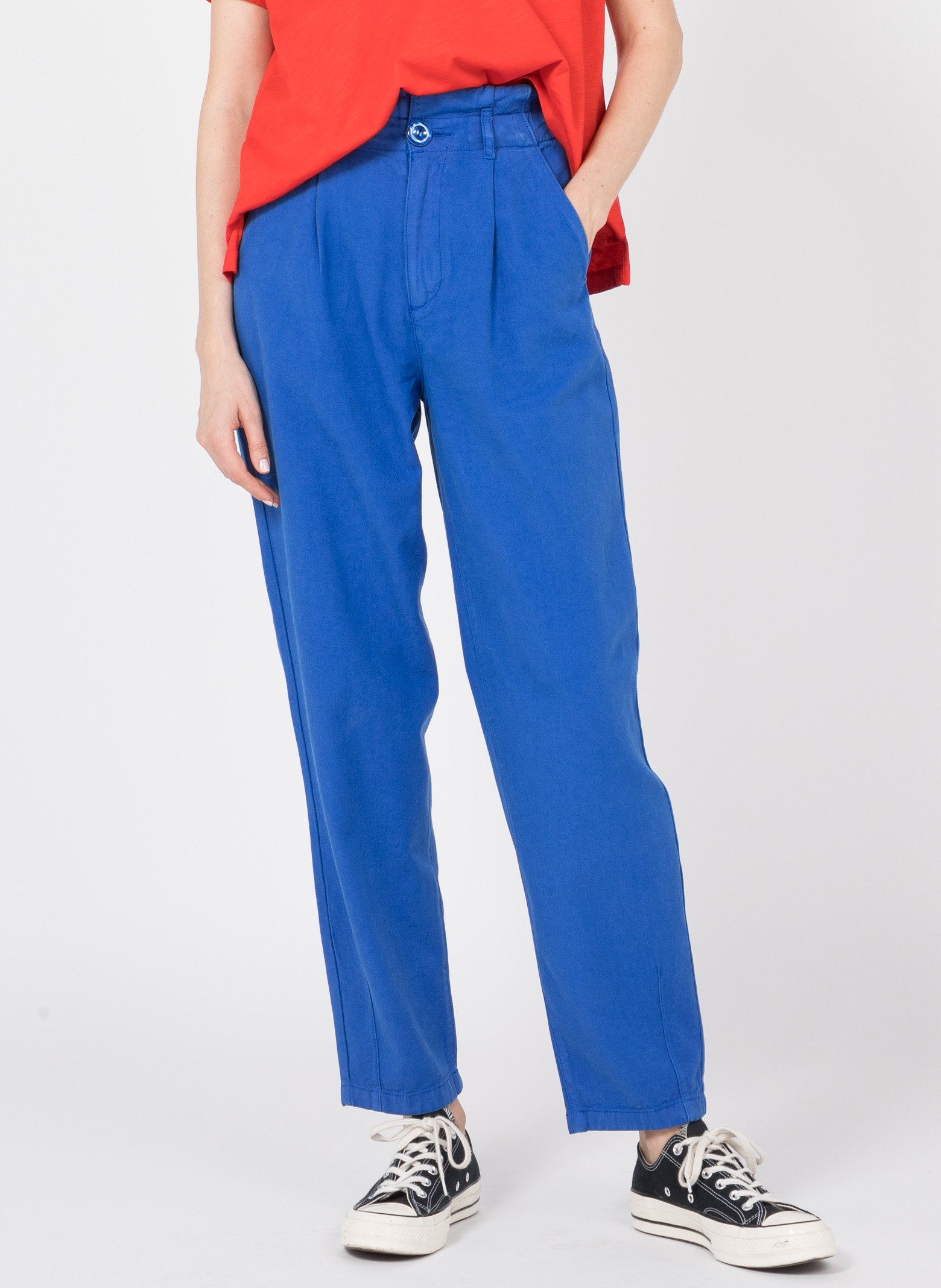 Pantaloni Carrot Fit Arricciati In Vita Tuba Des Petits Hauts - Donna |  Place des Tendances