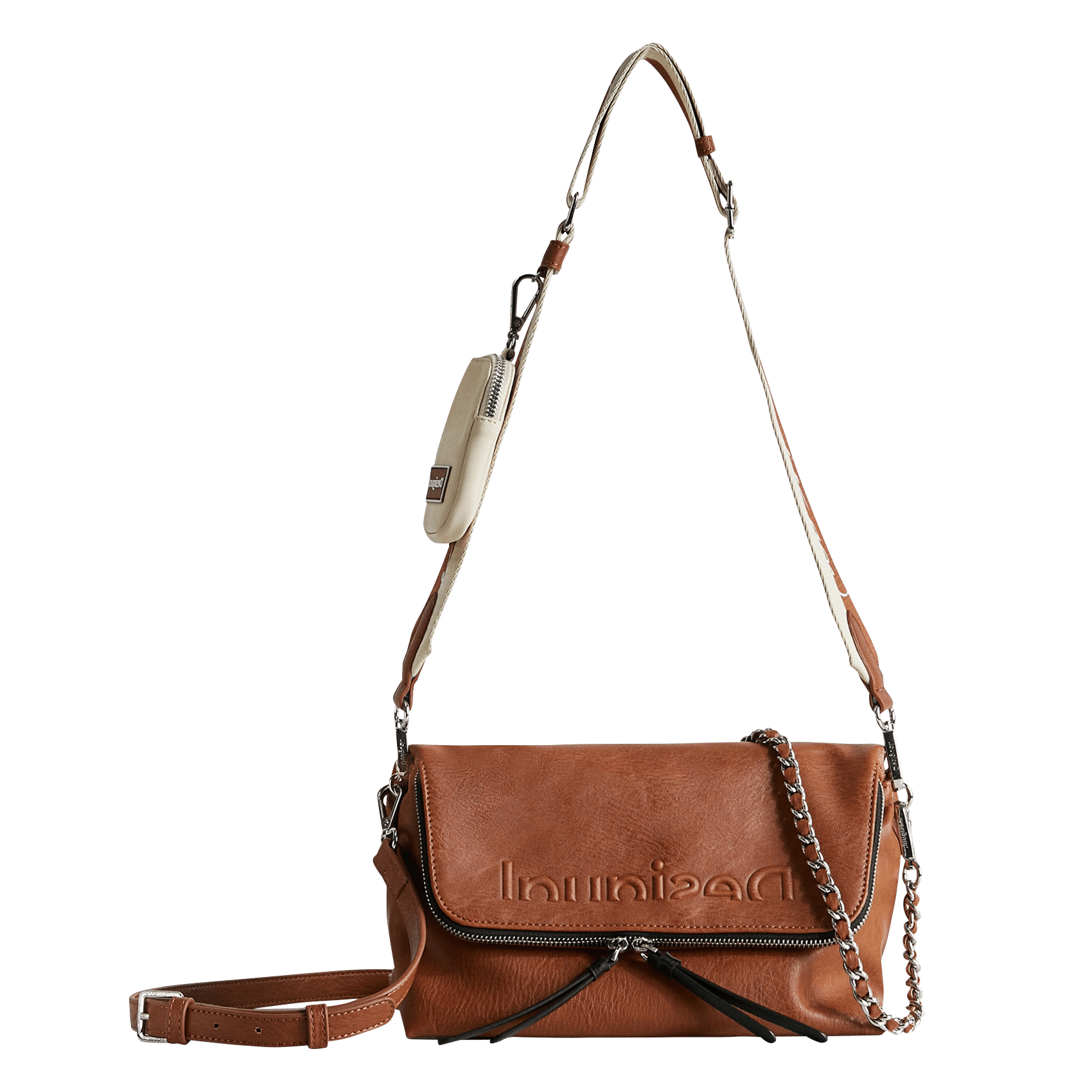 Borsa A Tracolla Marron Desigual - Donna | Place des Tendances