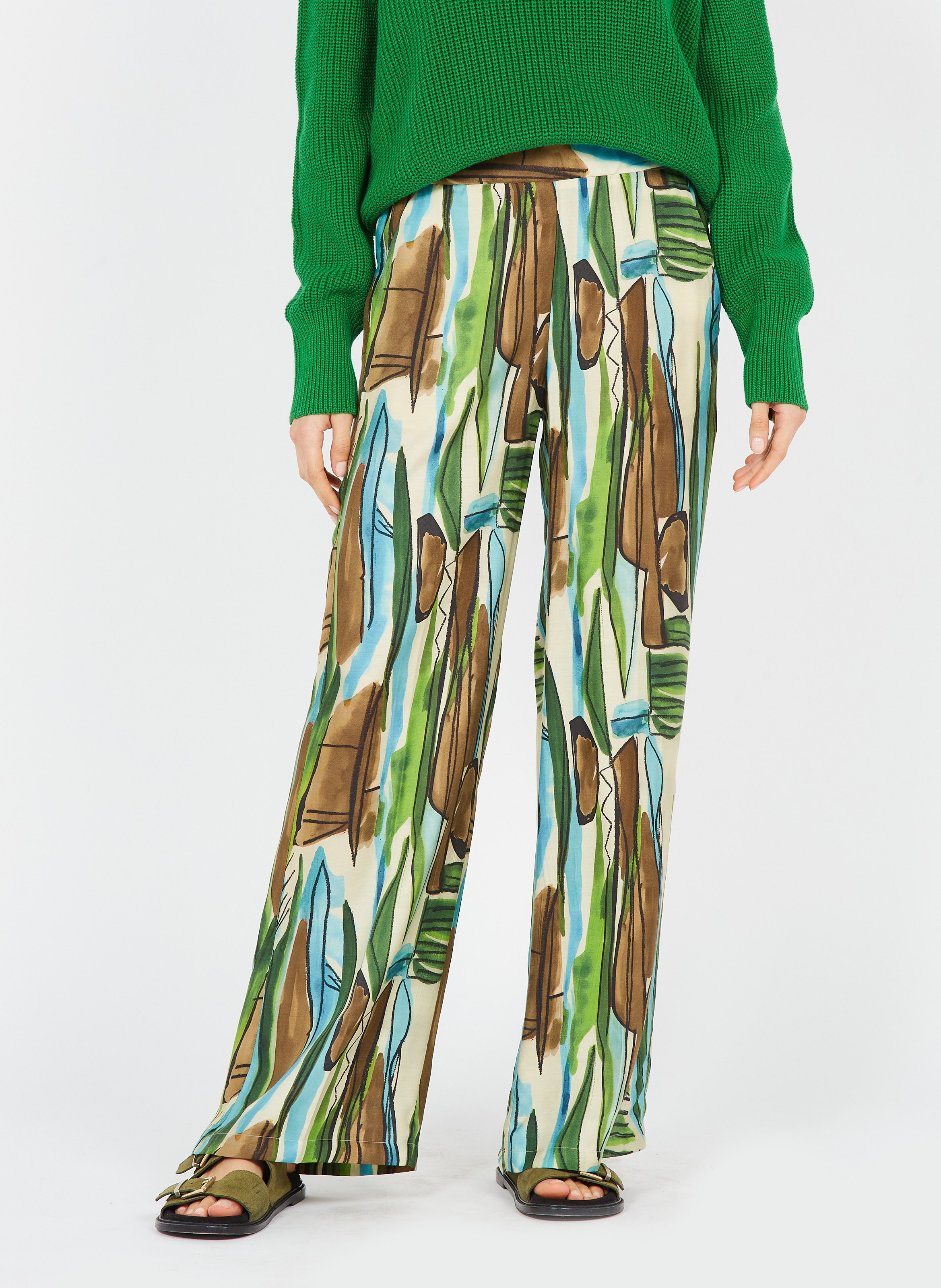Pantaloni Larghi Stampati Imprimé Diega - Donna | Place des Tendances