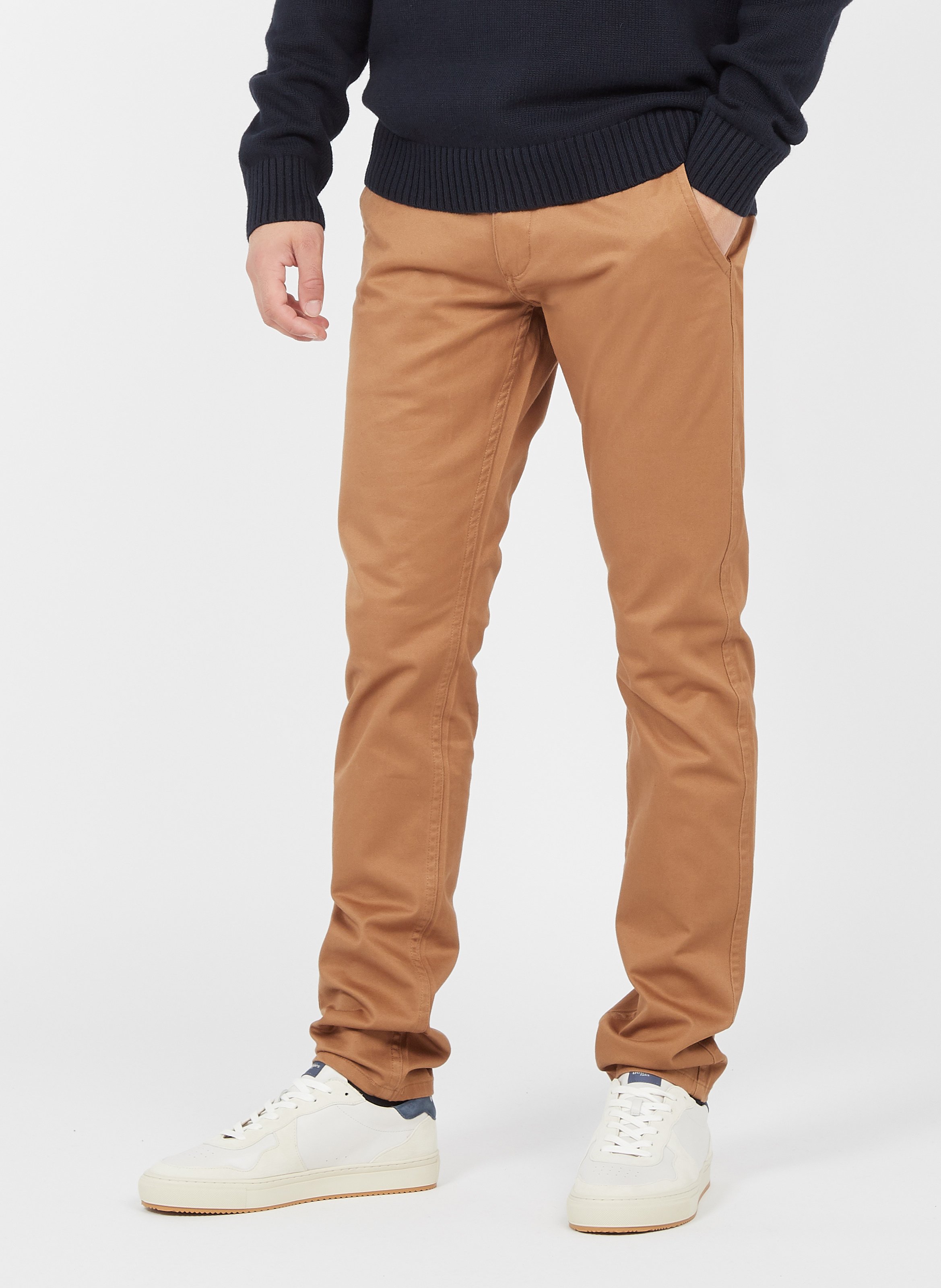 Pantaloni Chino Skinny Fit In Misto Cotone Foxtrot Brown Dockers - Uomo |  Place des Tendances