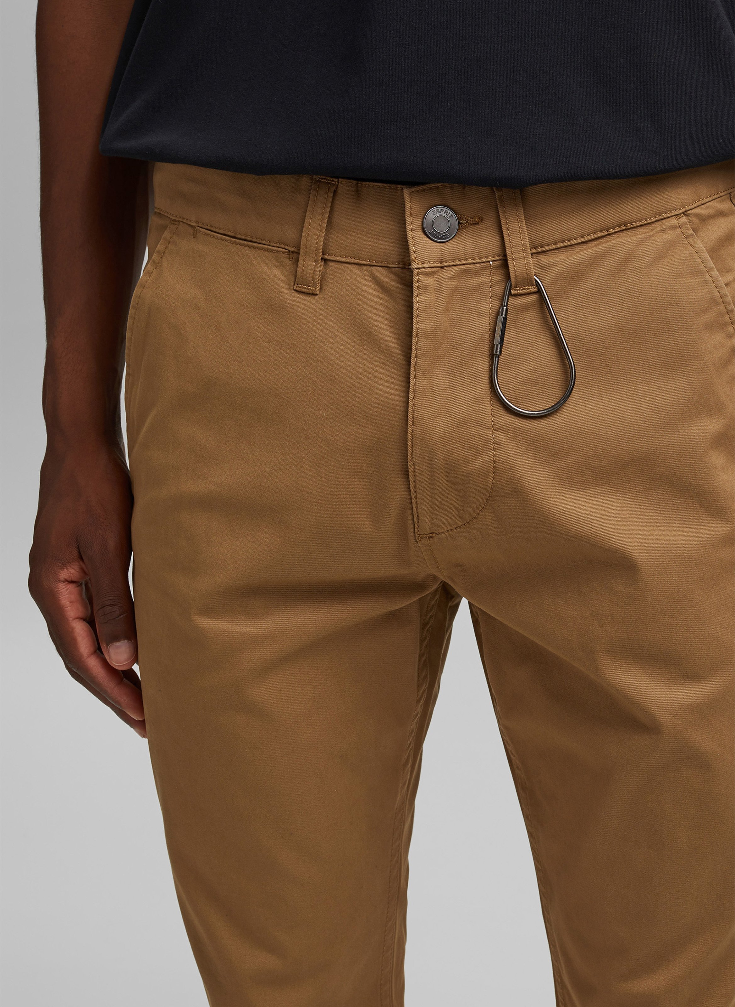 Pantaloni Chino Dritti Camel Esprit - Uomo | Place des Tendances