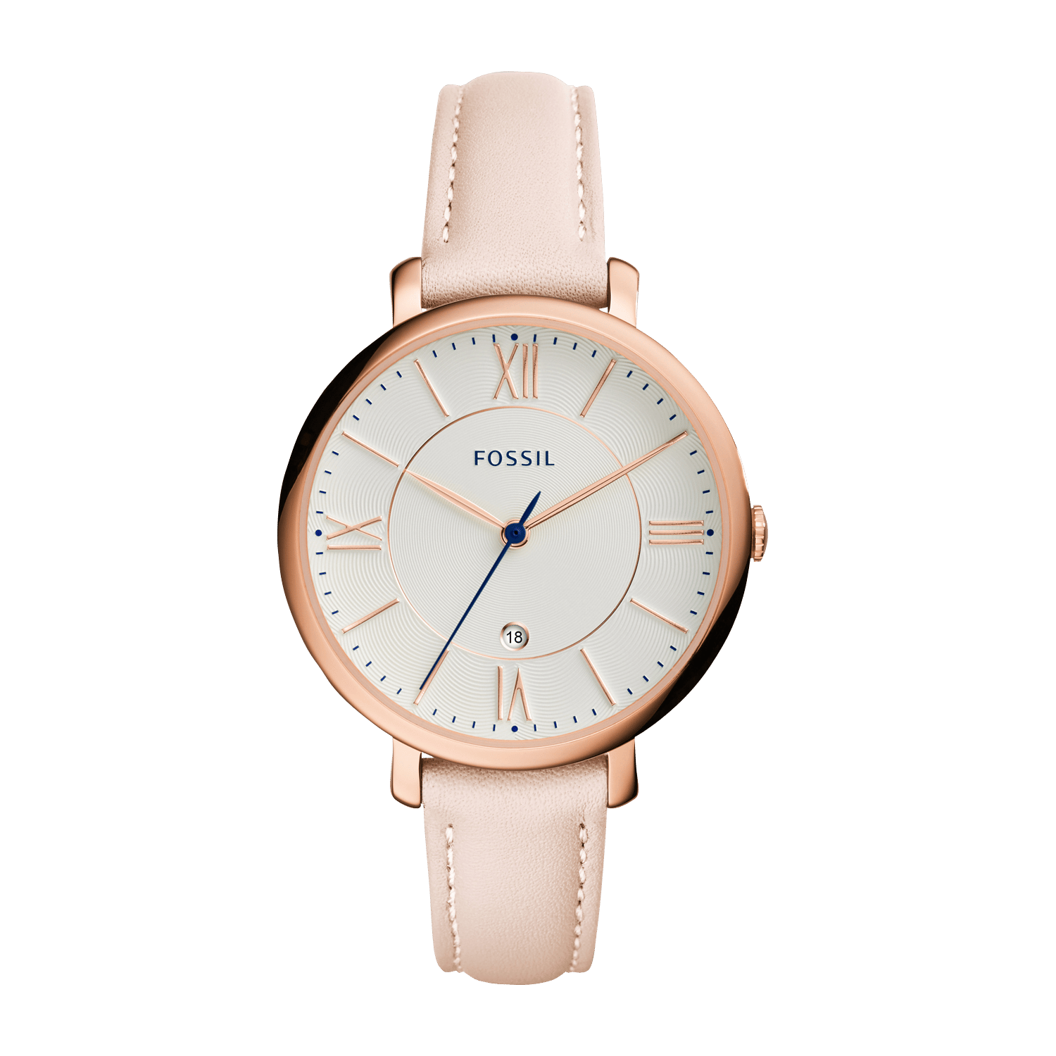 Orologio In Acciaio Con Datario Rose Fossil - Donna | Place des Tendances