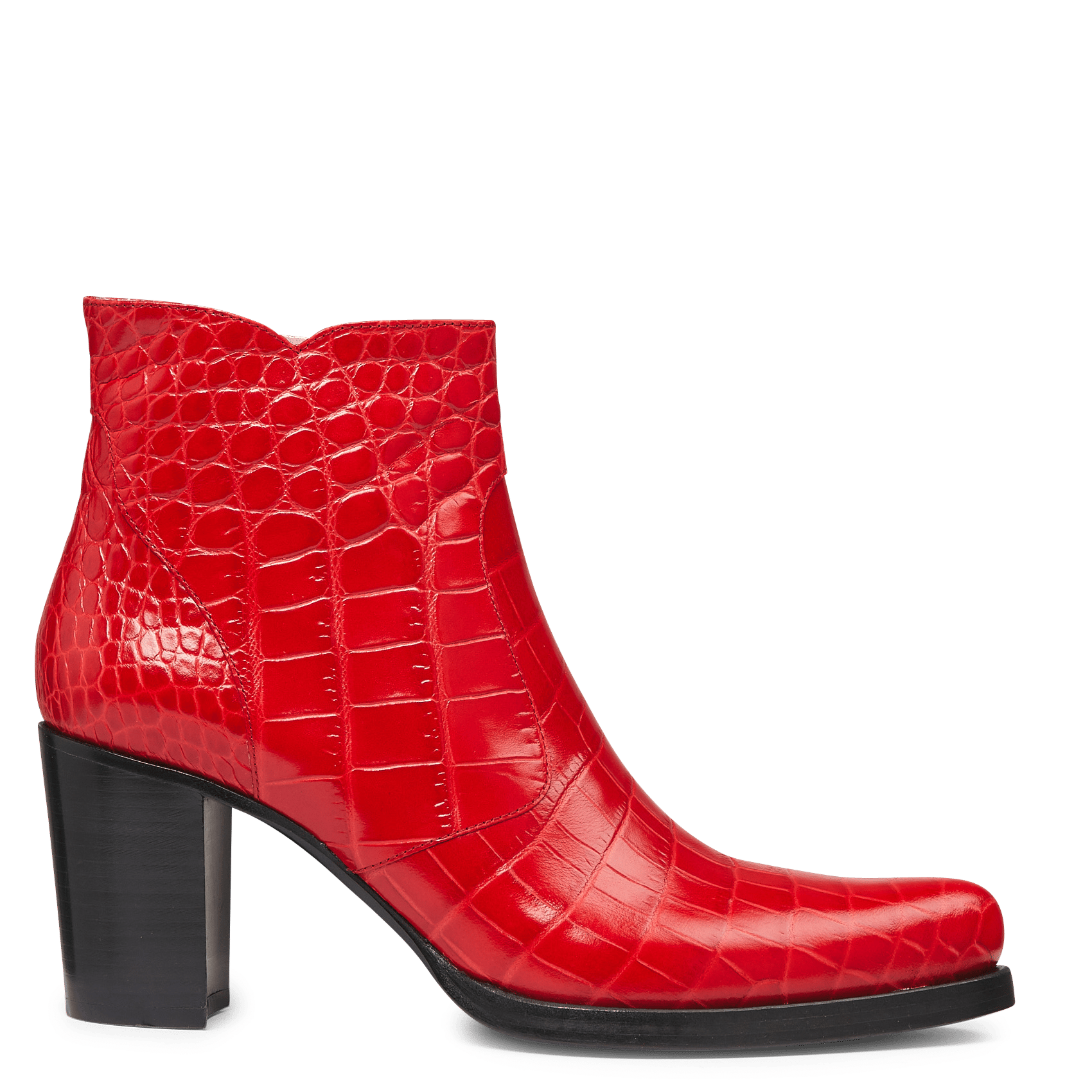 Stivaletti Con Tacco In Pelle Effetto Coccodrillo Rouge Fl Free Lance -  Donna | Place des Tendances